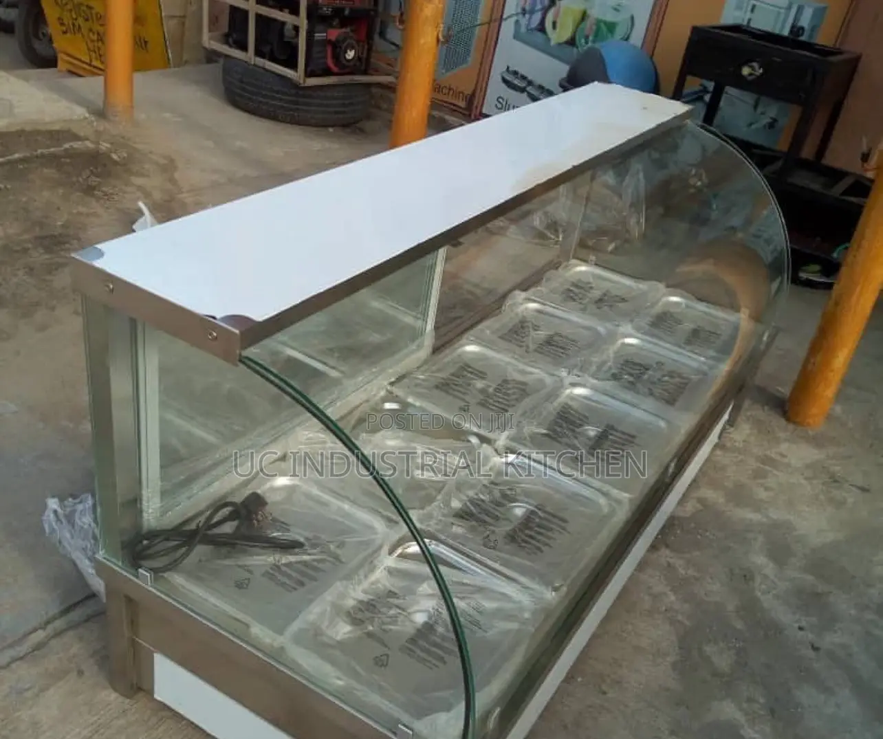 Five (5) Plates Bain Marie Curved Glass (Food Warmer)