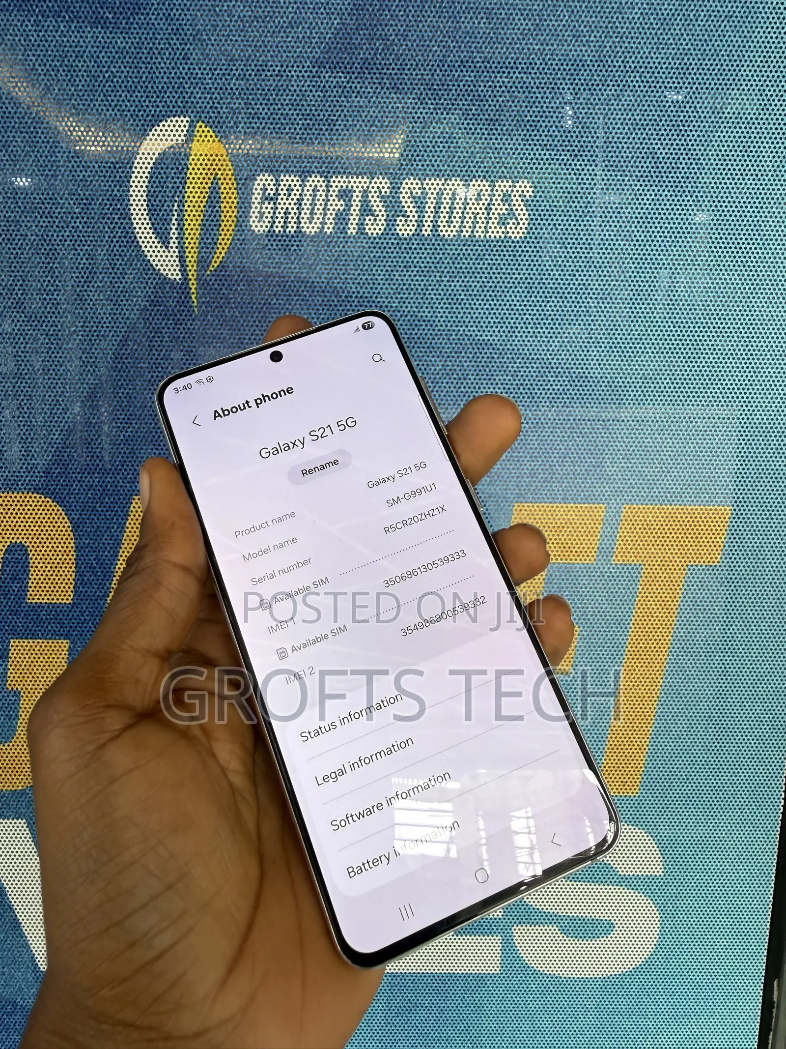 Samsung Galaxy S21 5G 128 GB White