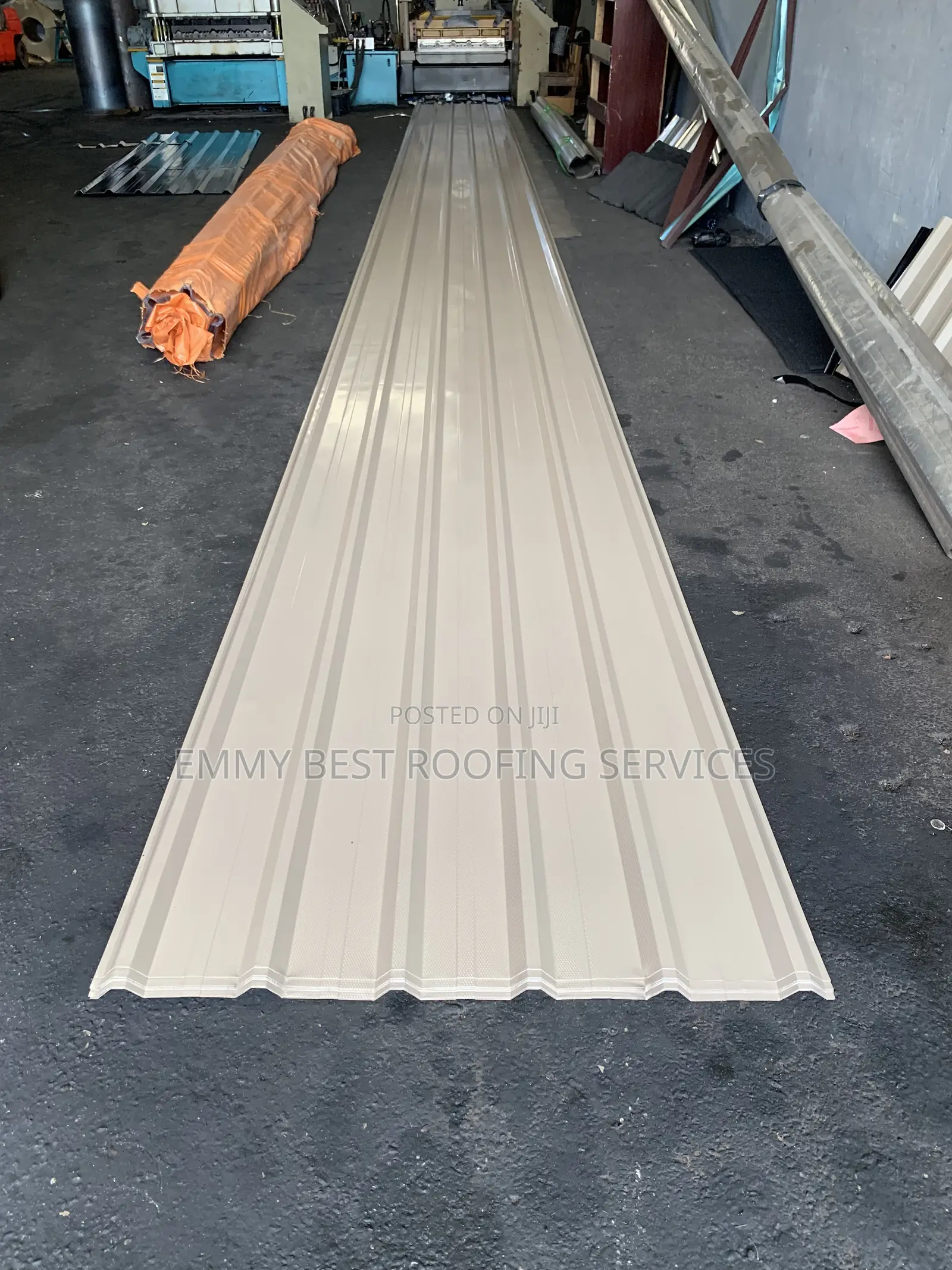 Beige 0.55mm Aluminum Longspan Roofing Sheet - Price Negotiable