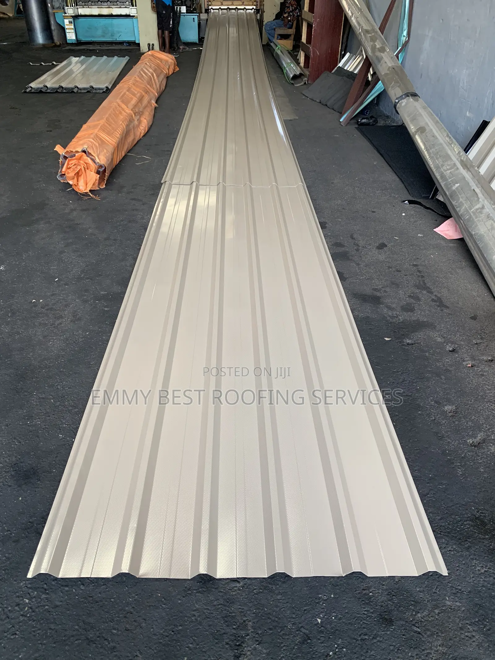 Beige 0.55mm Aluminum Longspan Roofing Sheet - Price Negotiable