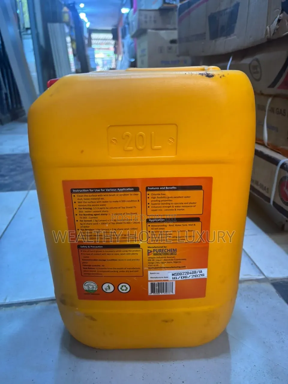 Top Shield TS-303 SBR Latex Waterproofing Bonding Agent (20 Liters)