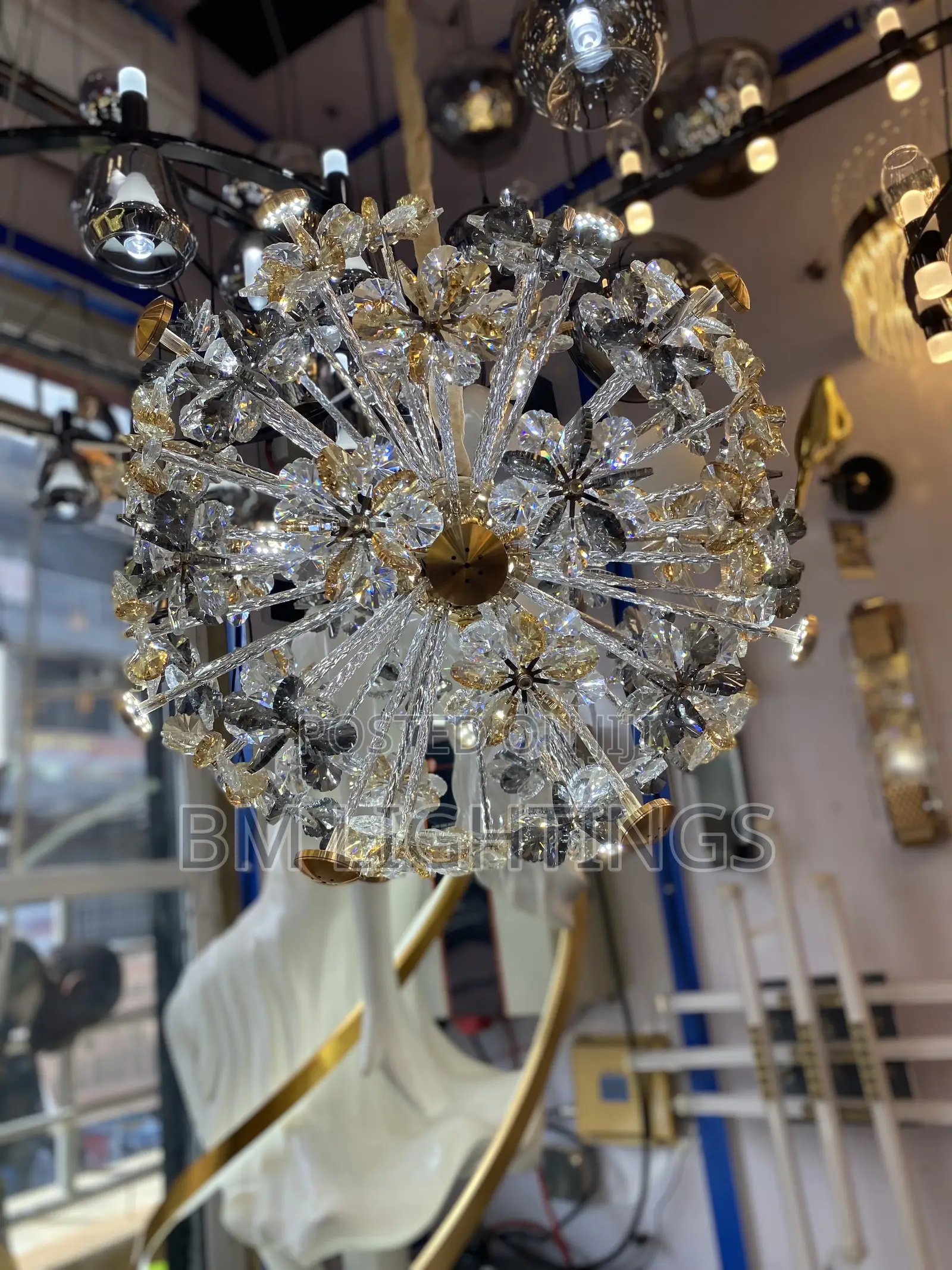 Luxury Crystal Flower Dandelion Chandelier