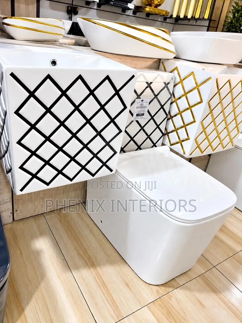 Luxury Modern Toilet Water Closet With Wall Hung Basin