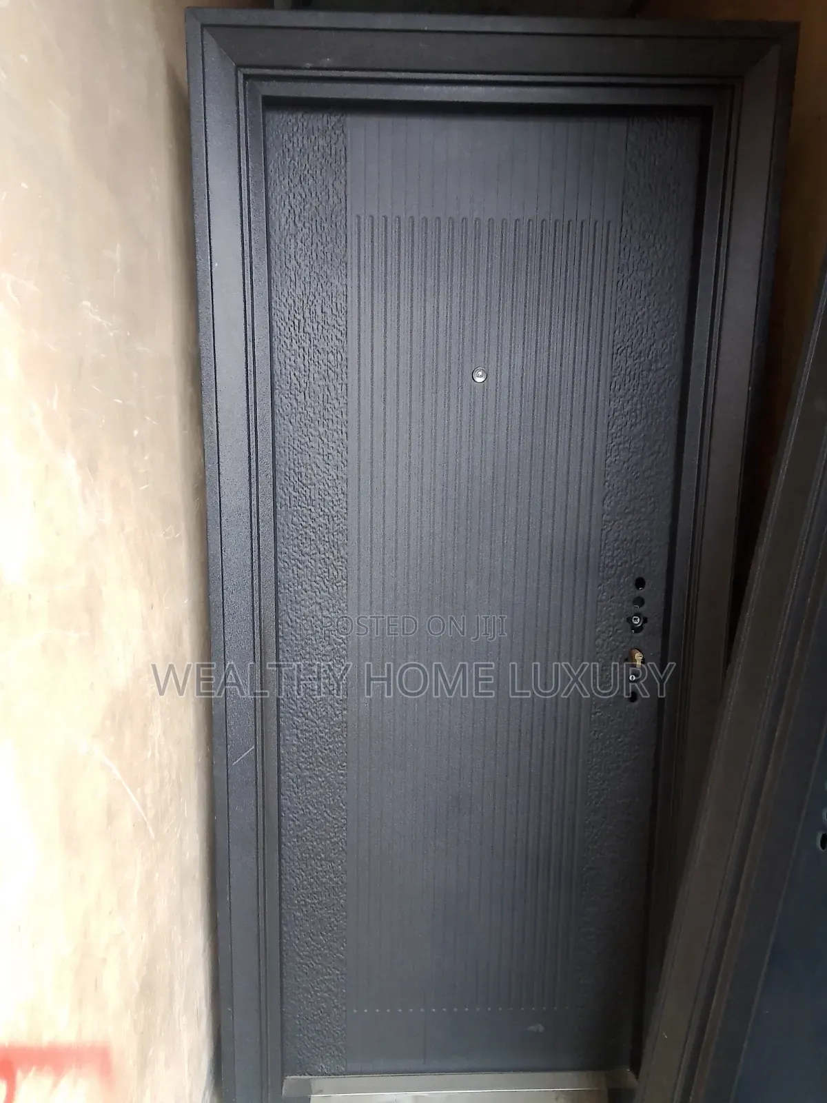 3ft X 7ft Turkish Luxury Armored Security Door (Charcoal Fluted)