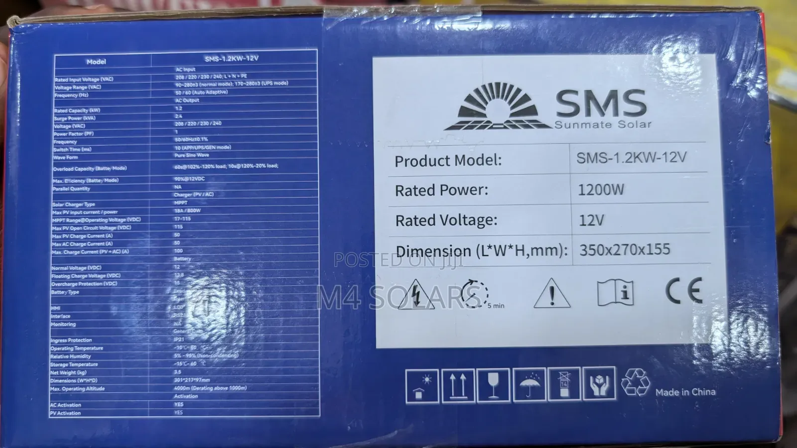 SMS 1.2kw 12v Hybrid Inverter