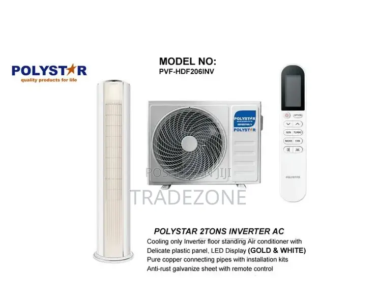 Polystar 2 Tons Floor Standing Inverter Air Conditioner | PV-HDF206INV