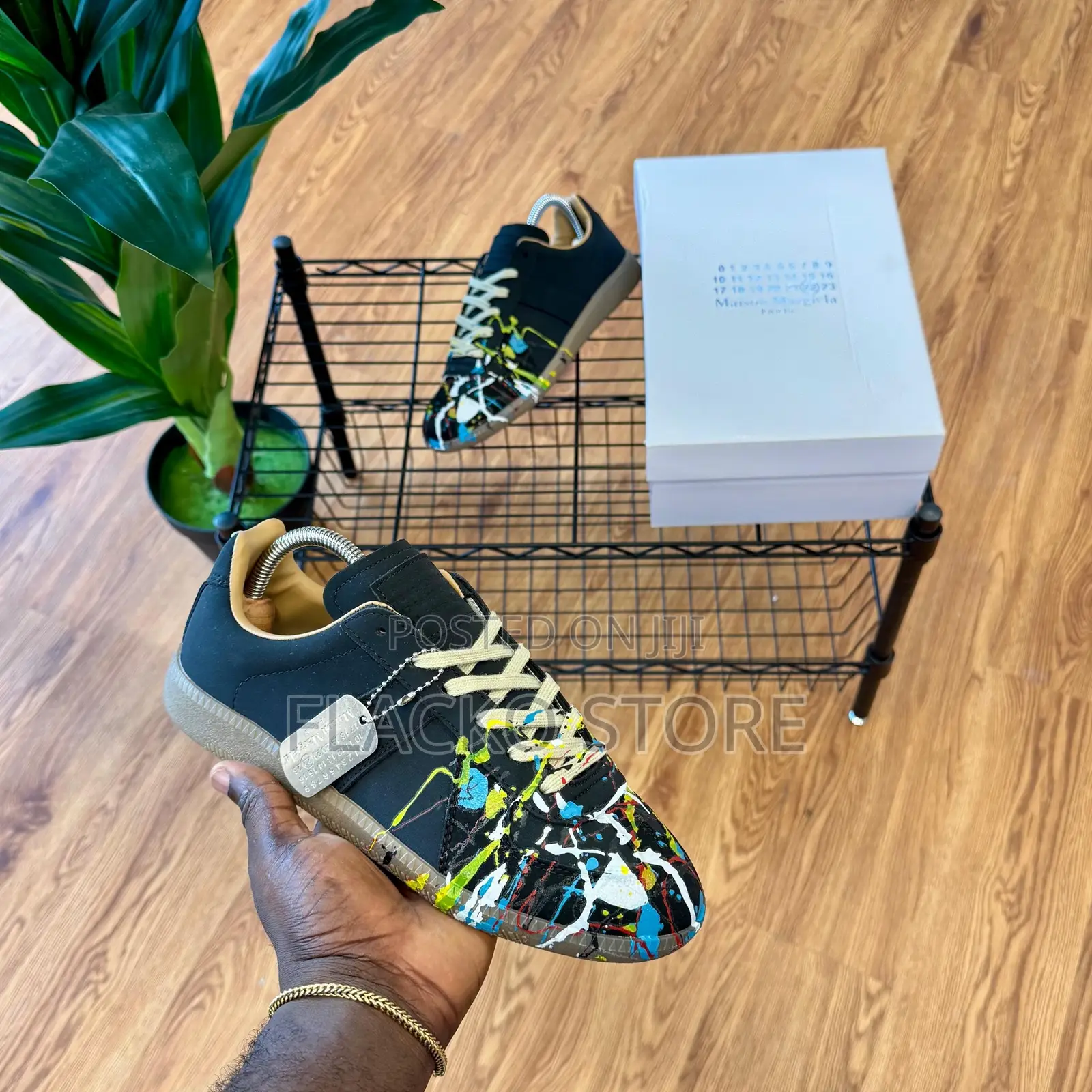 Premium Maison Margiela Replica German Army Paint Splatter Sneakers