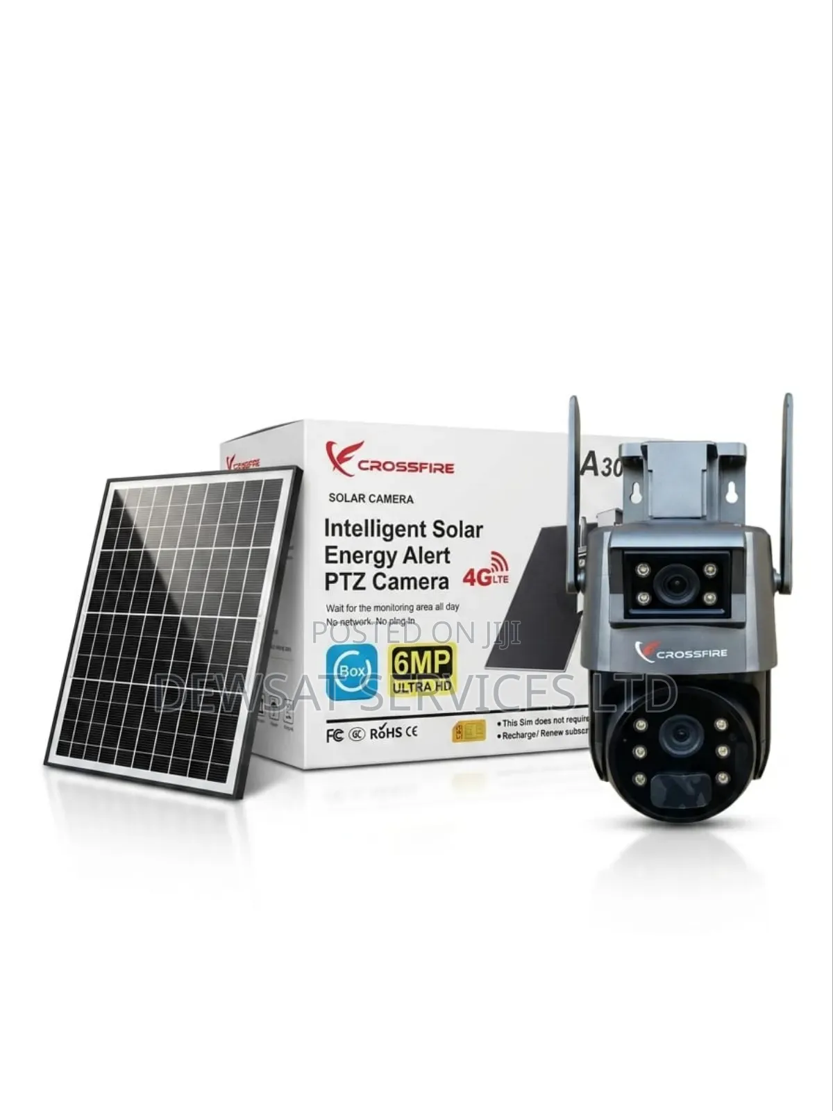 Crossfire 6MP A30 Hd Intelligent Solar Energy Alert PTZ Camera