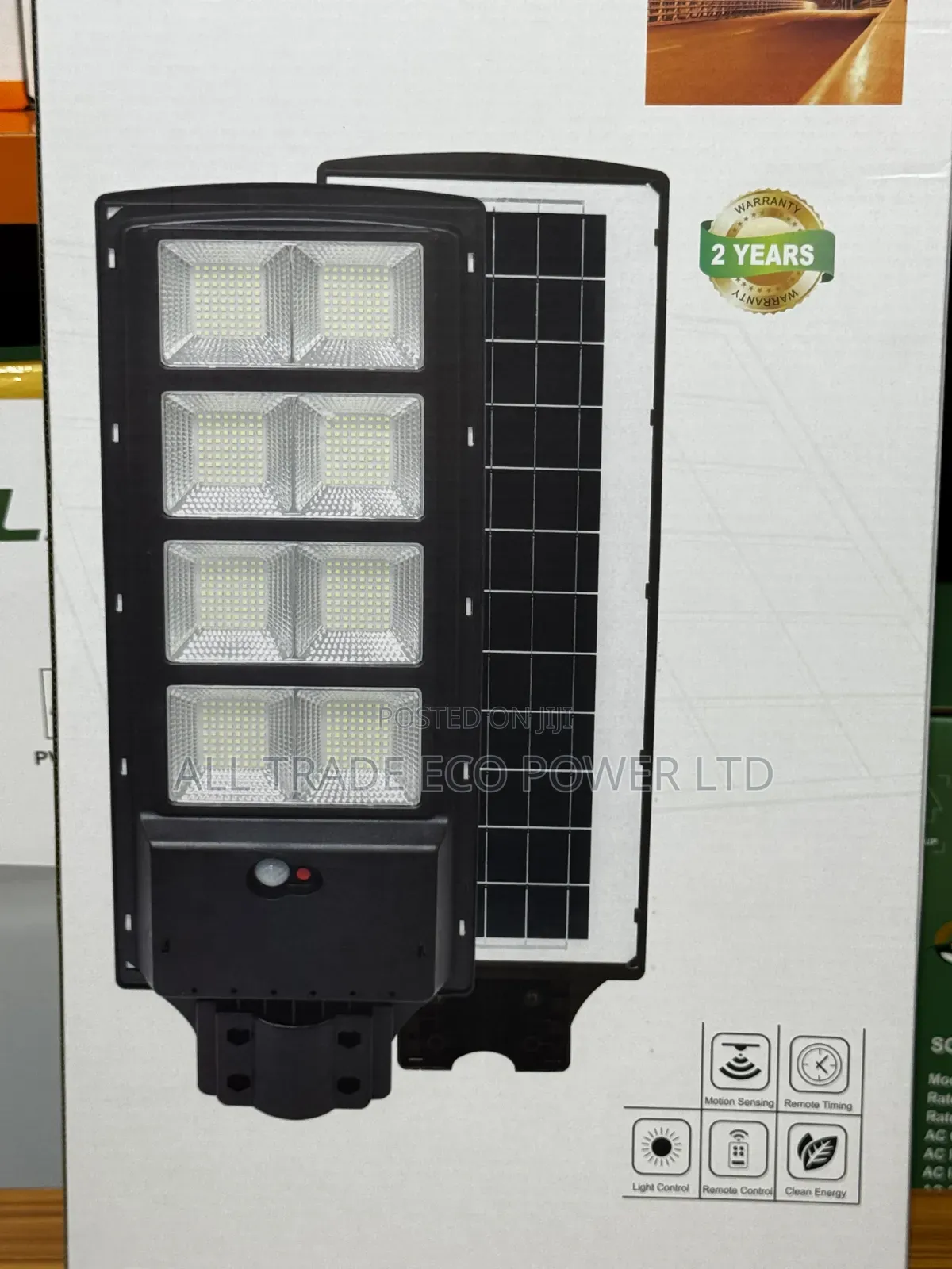 VELLMAX Solar Streetlight 300W 2200lumens
