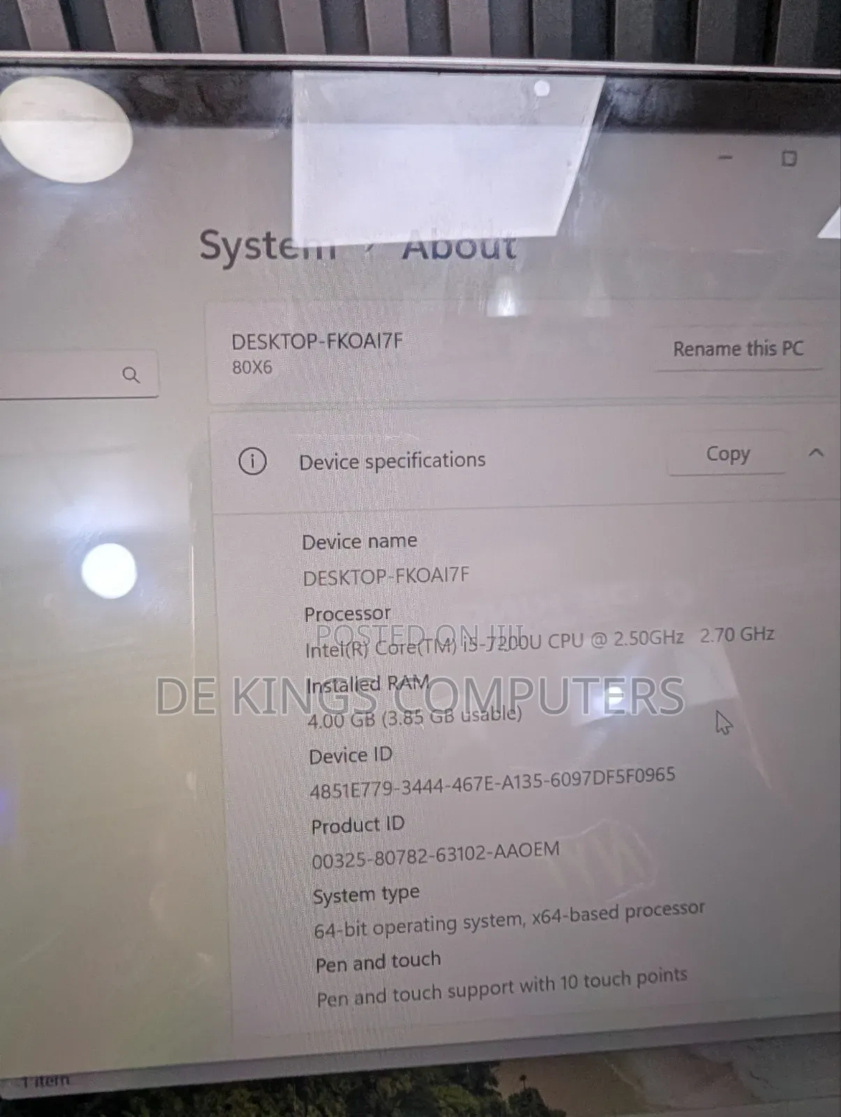 Laptop Lenovo 4GB Intel Core i5 SSD 128GB