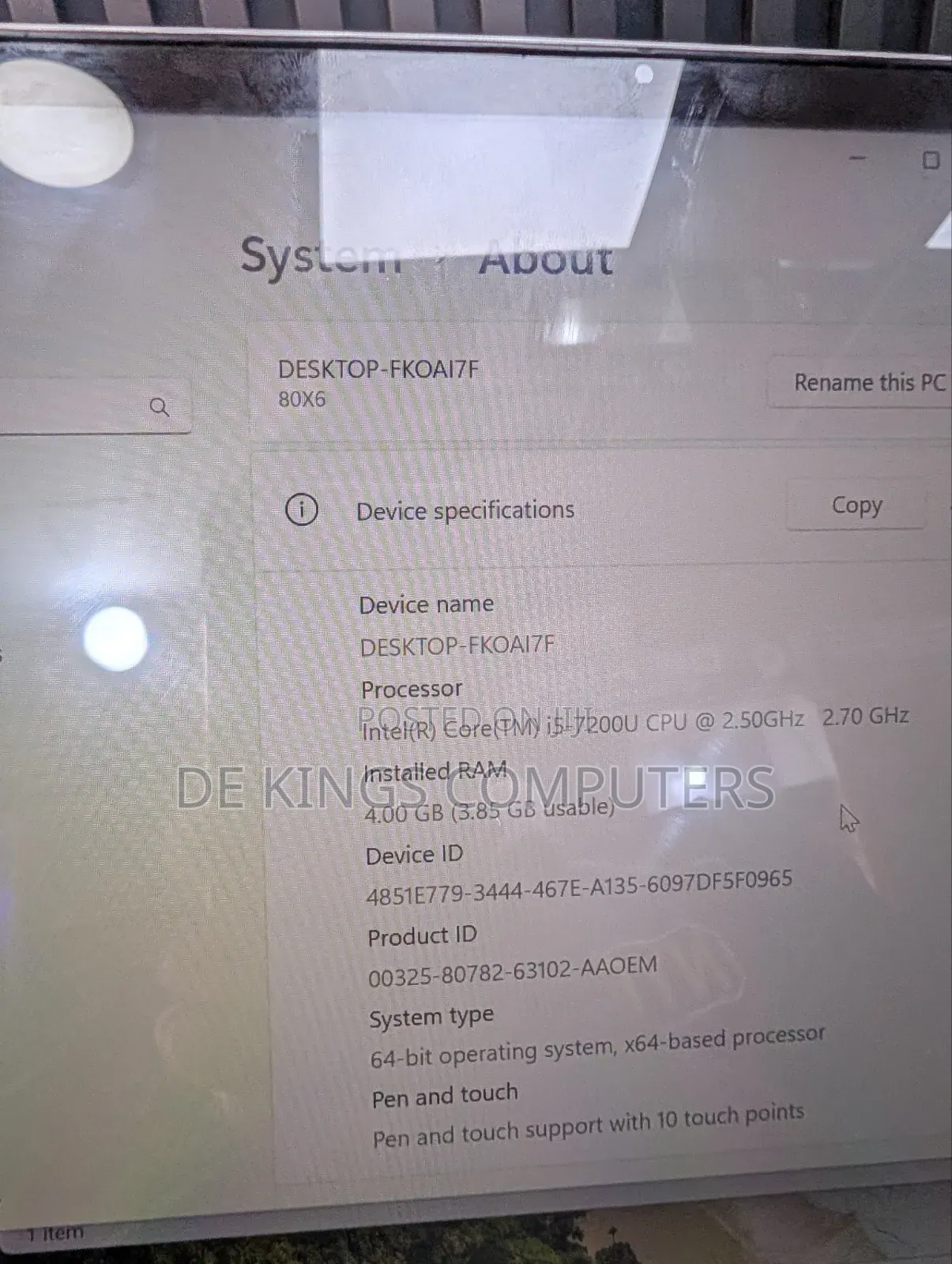 Laptop Lenovo 4GB Intel Core i5 SSD 128GB