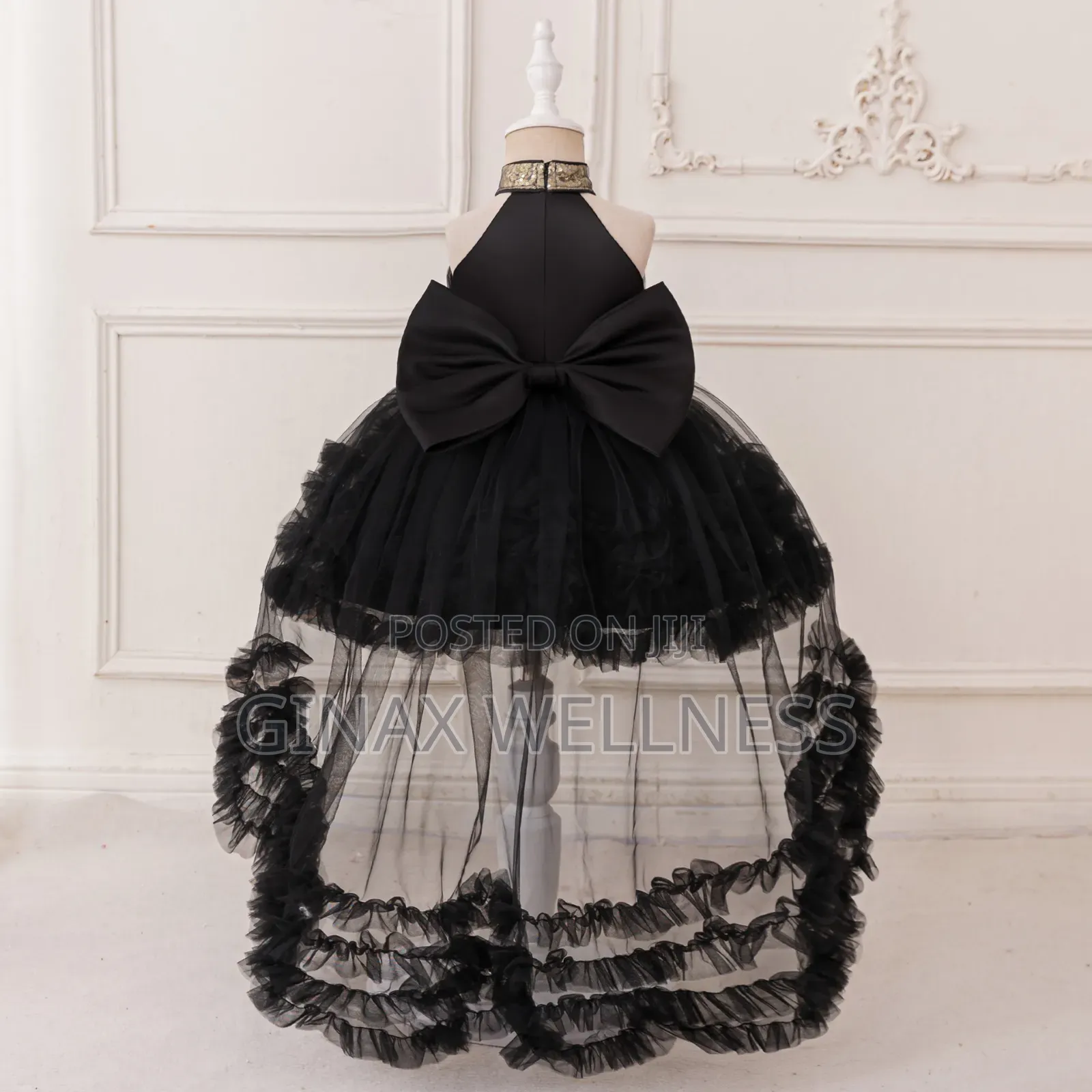 Luxury Girls Princess Gown With Removable Long Back Flare (6-12months)