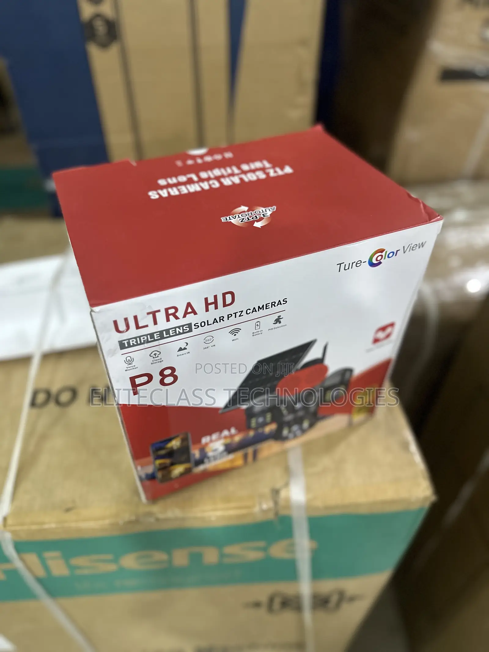 New P8 Solar Triple Lens PTZ Camera System