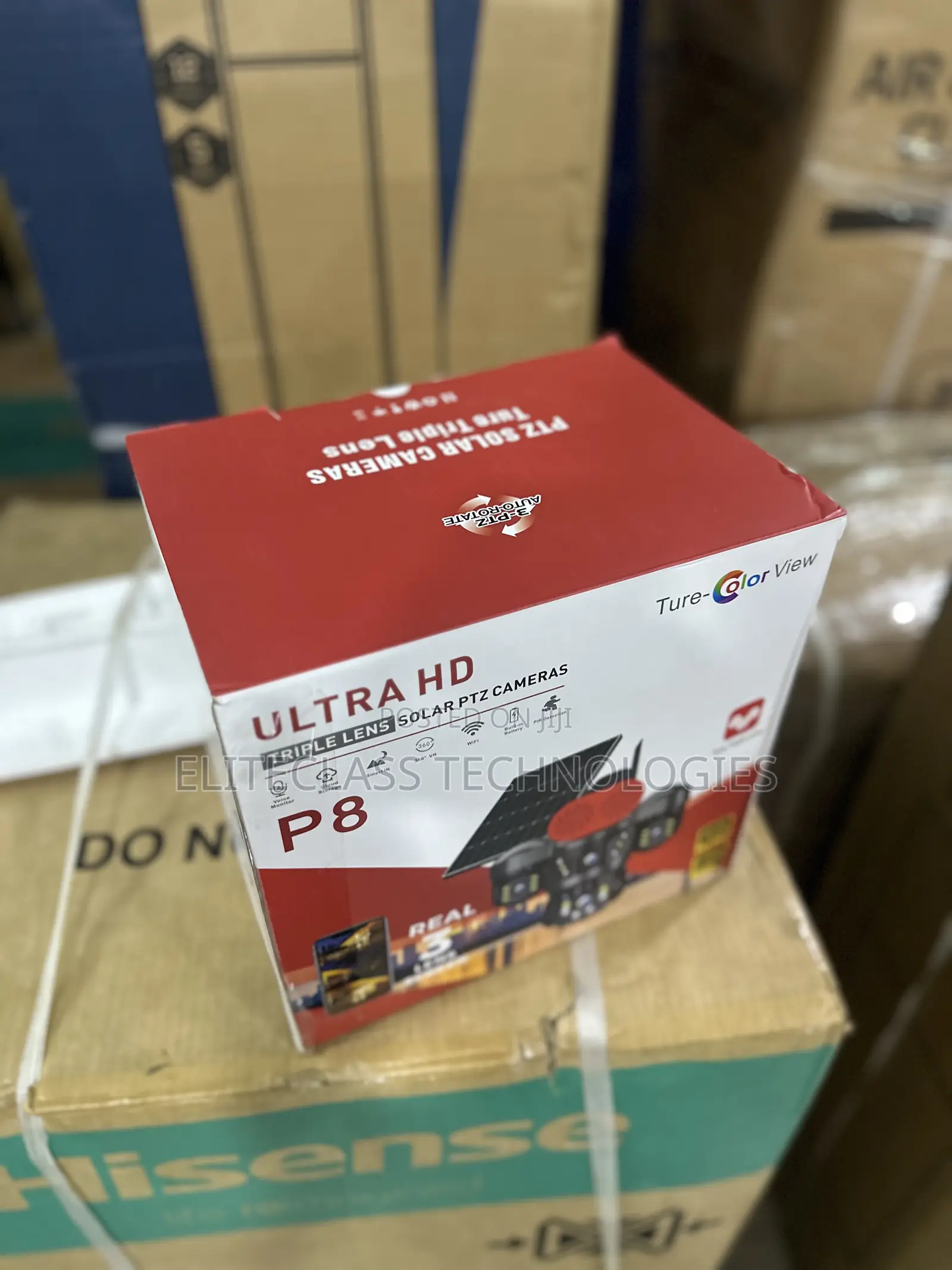 New P8 Solar Triple Lens PTZ Camera System
