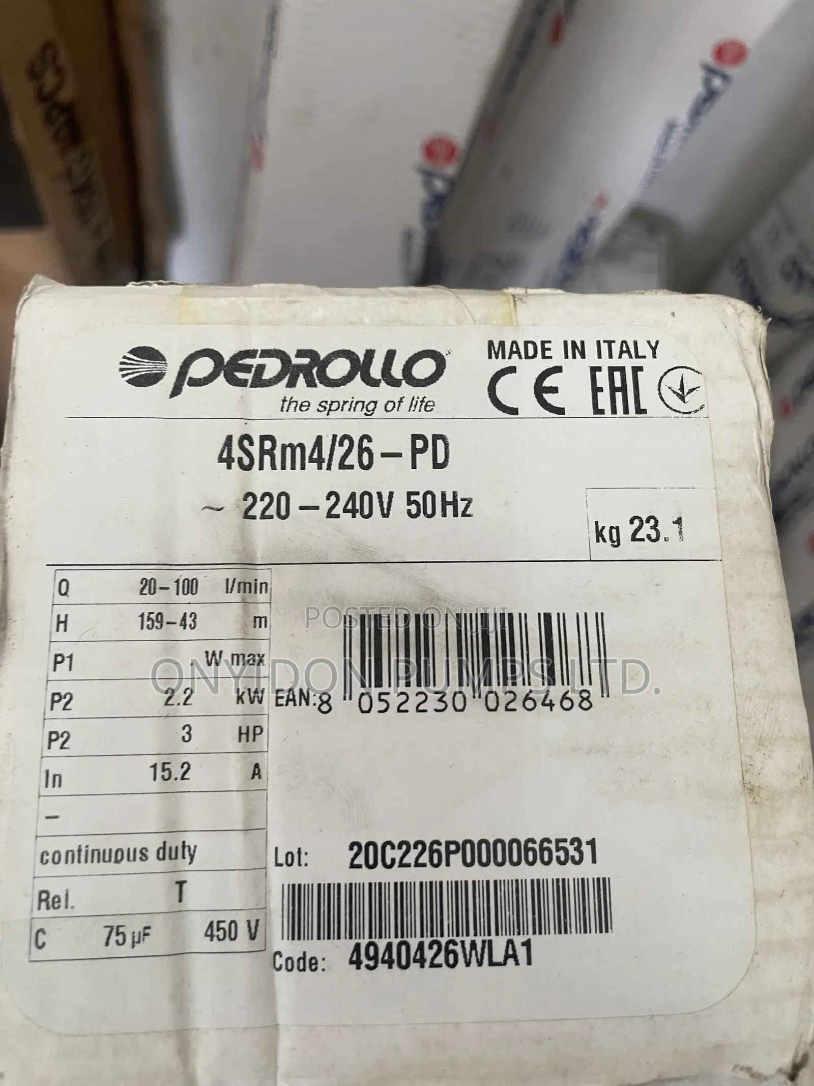Pedrollo Submersible Pump