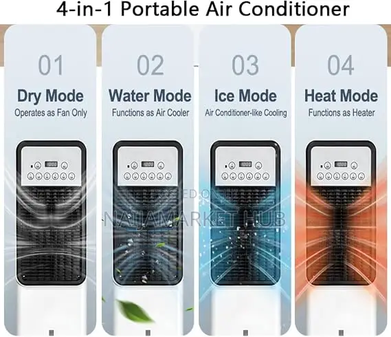 Portable Air Cooling Conditioners Fan 3L With Remote Control, Air Evap