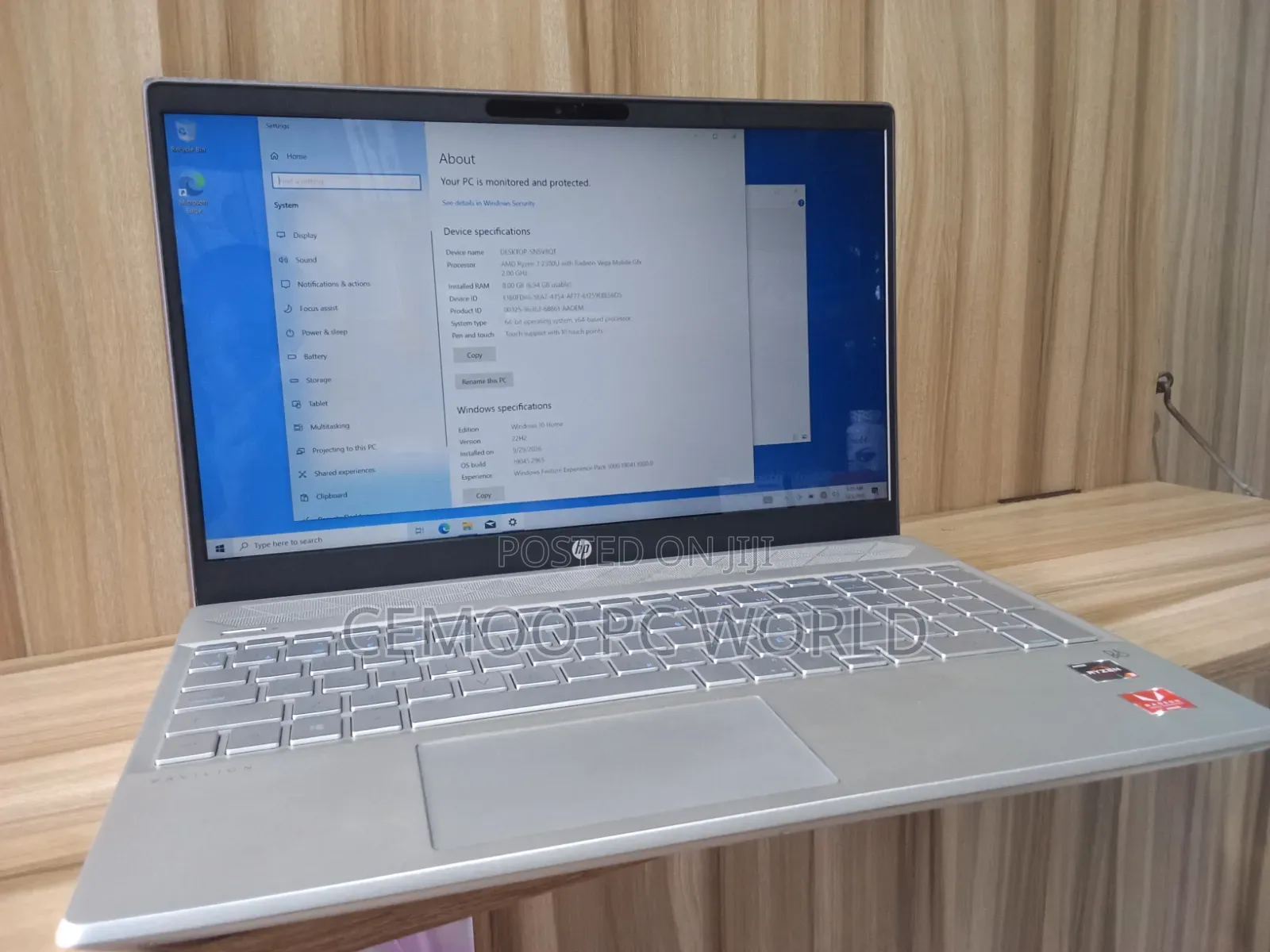 Laptop HP Pavilion 15 8GB AMD Ryzen 3 SSD 256GB