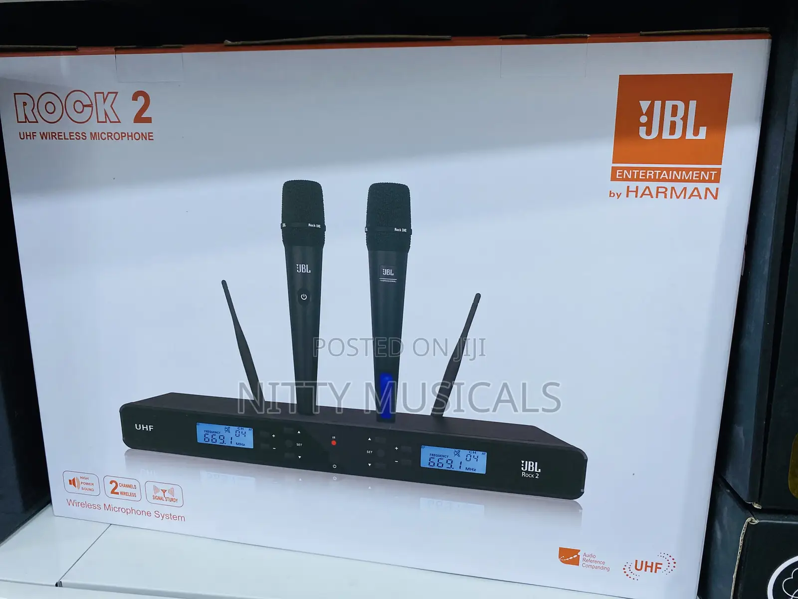 JBL Rock 2 Uhf Dual Wireless Microphone System