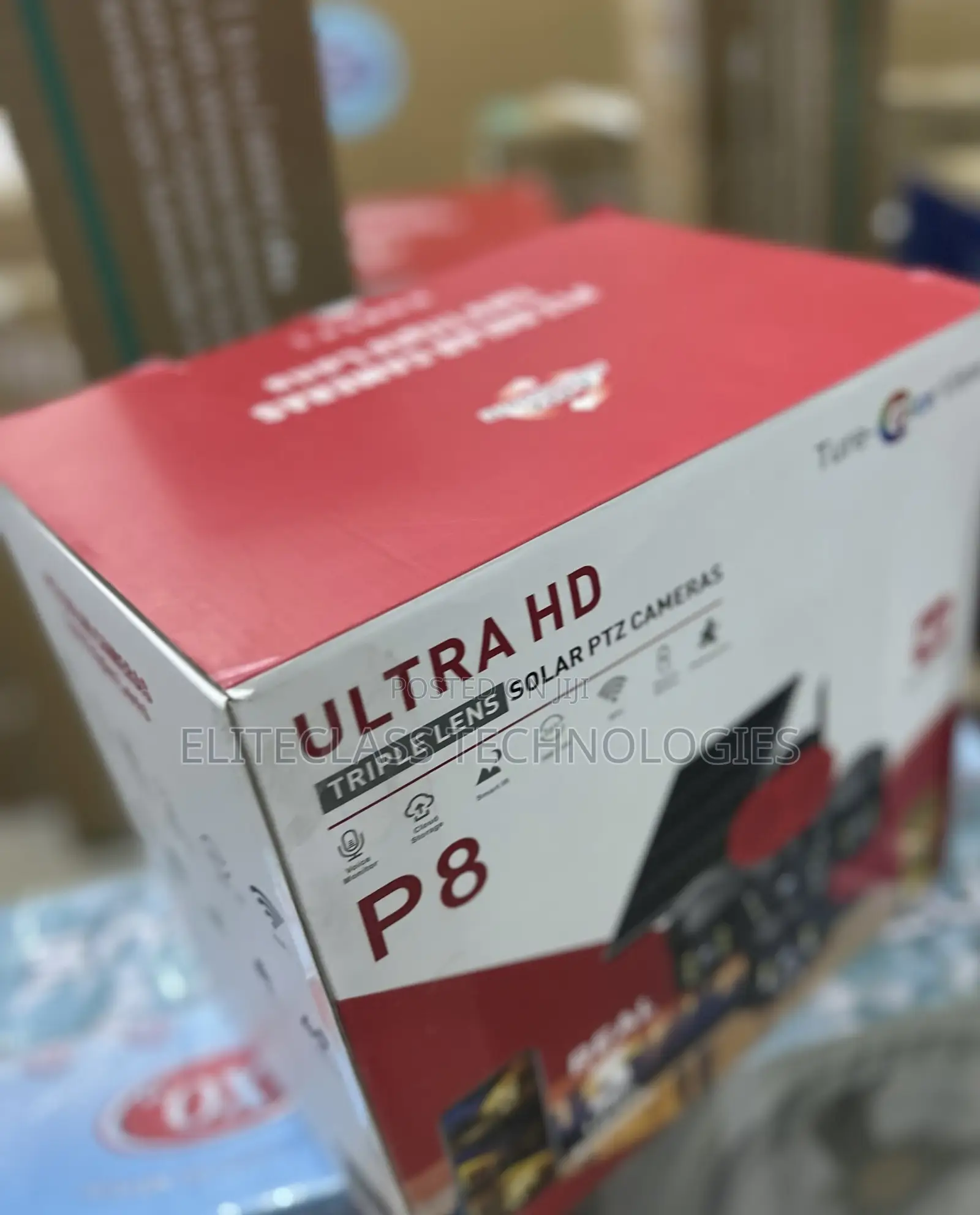 Brand New P8 Triple Lens Solar PTZ Surveillance Device