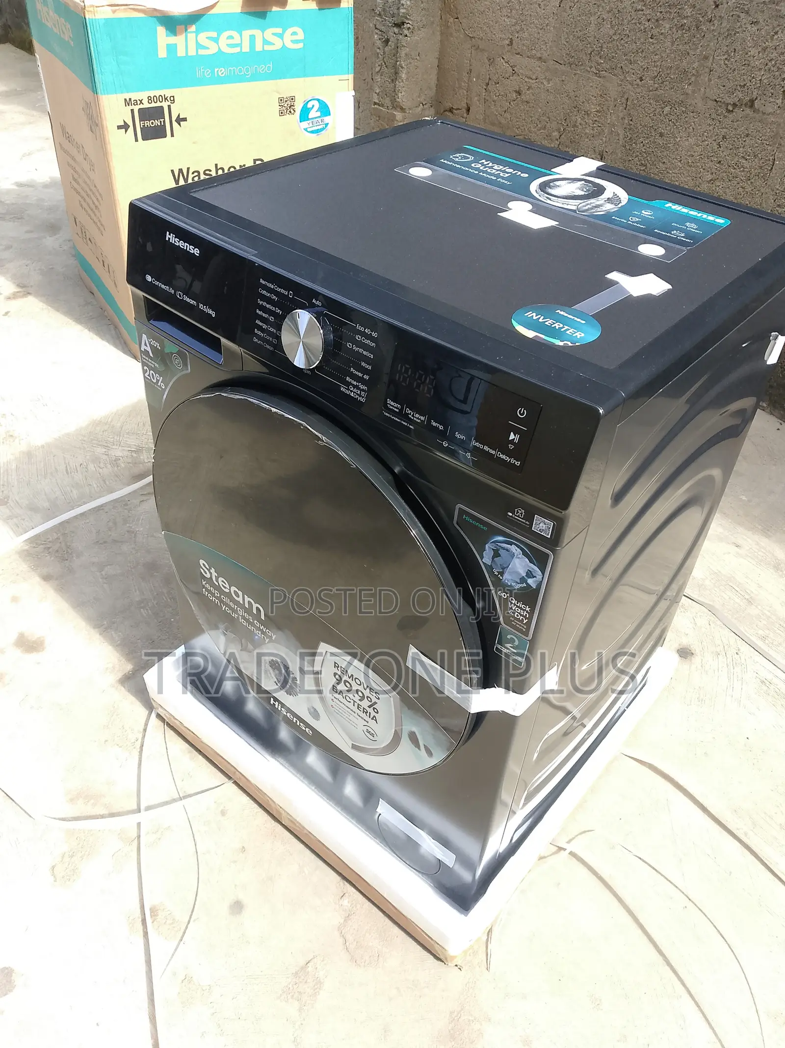 Hisense Automatic Washing Machine WDBS1043BT 10.5kg