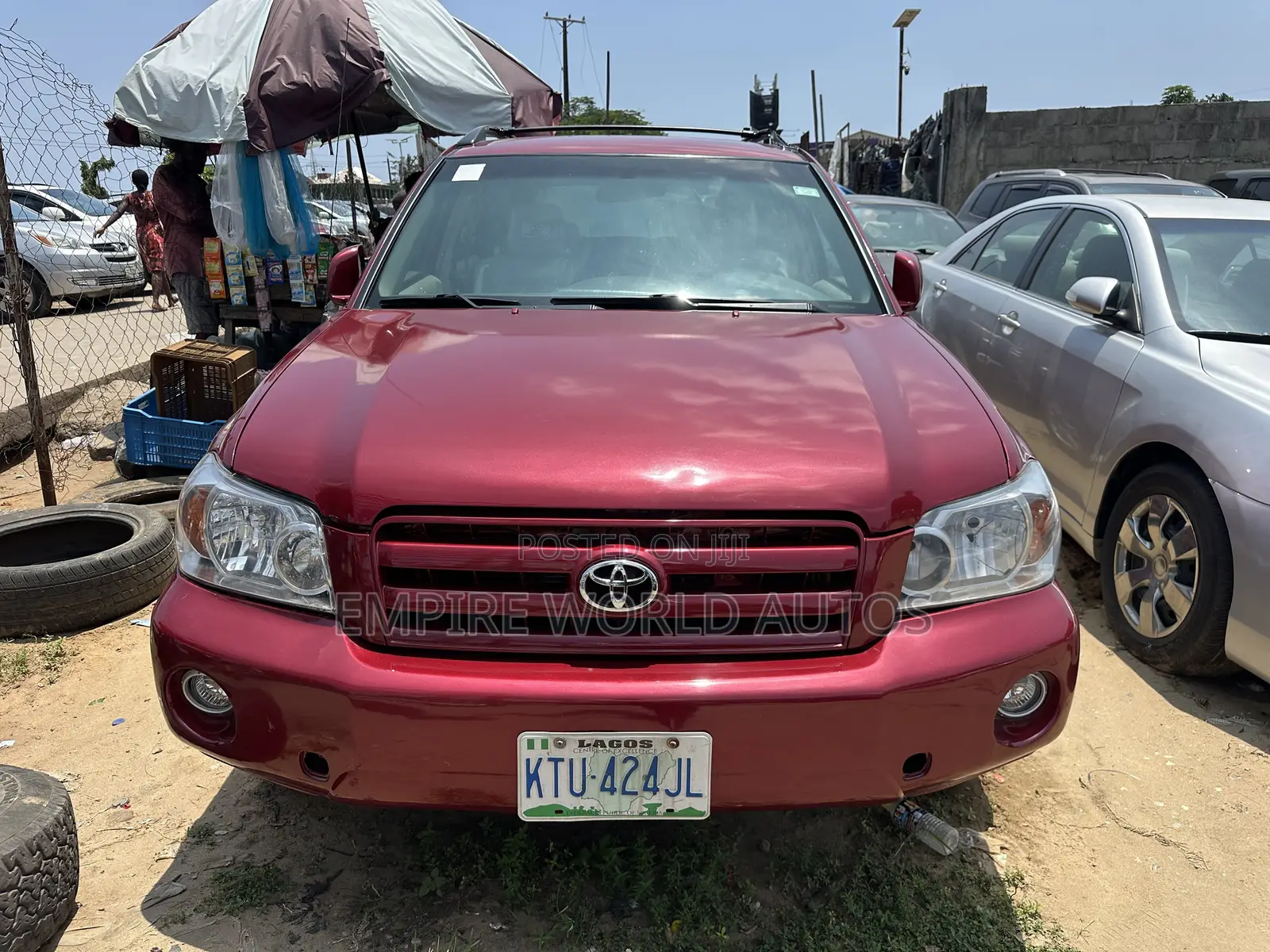 Toyota Highlander Limited V6 2005 Red
