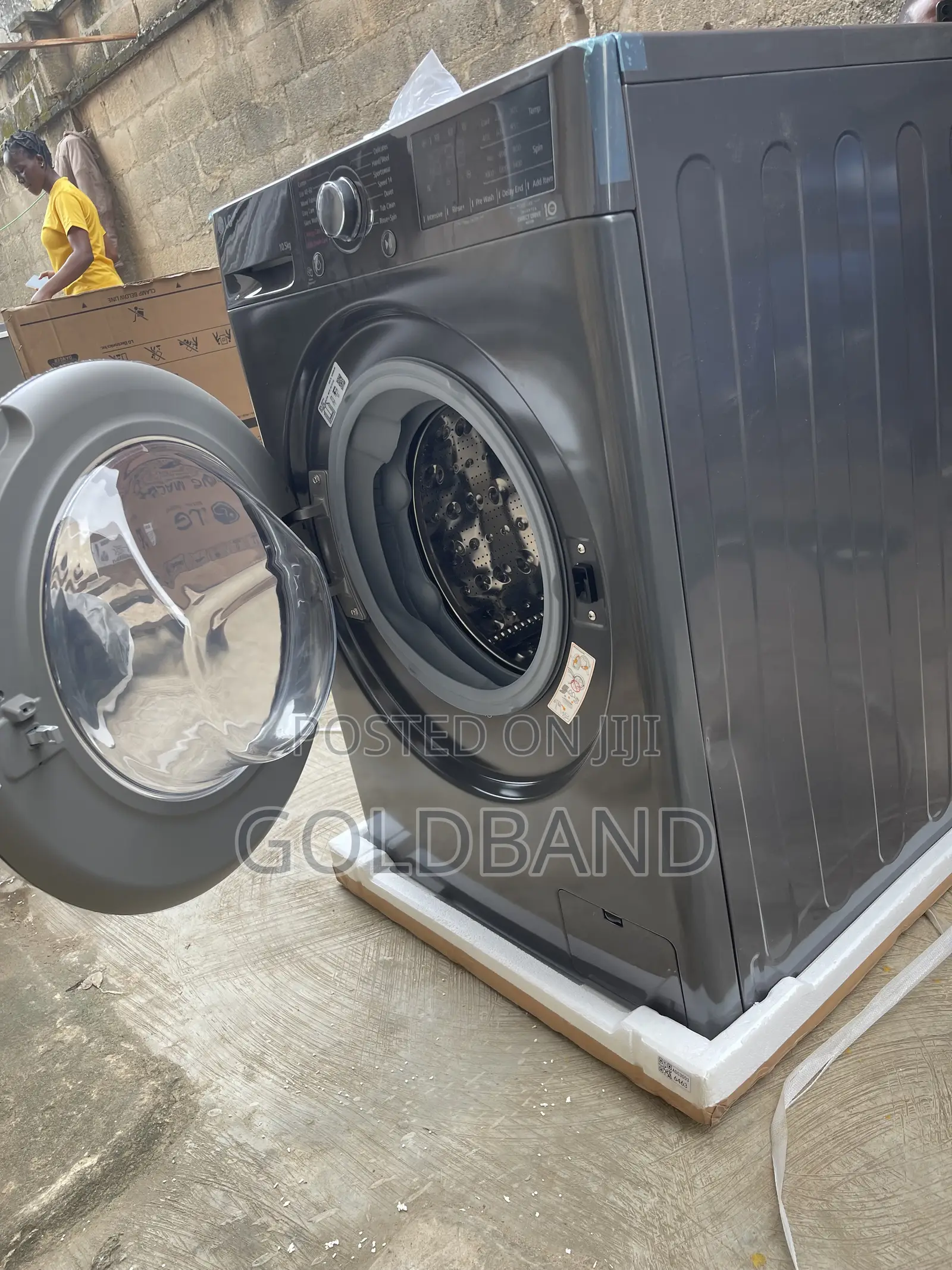 LG F4V3RYP6JE 10.5kg Front Load Washer Dryer for Home