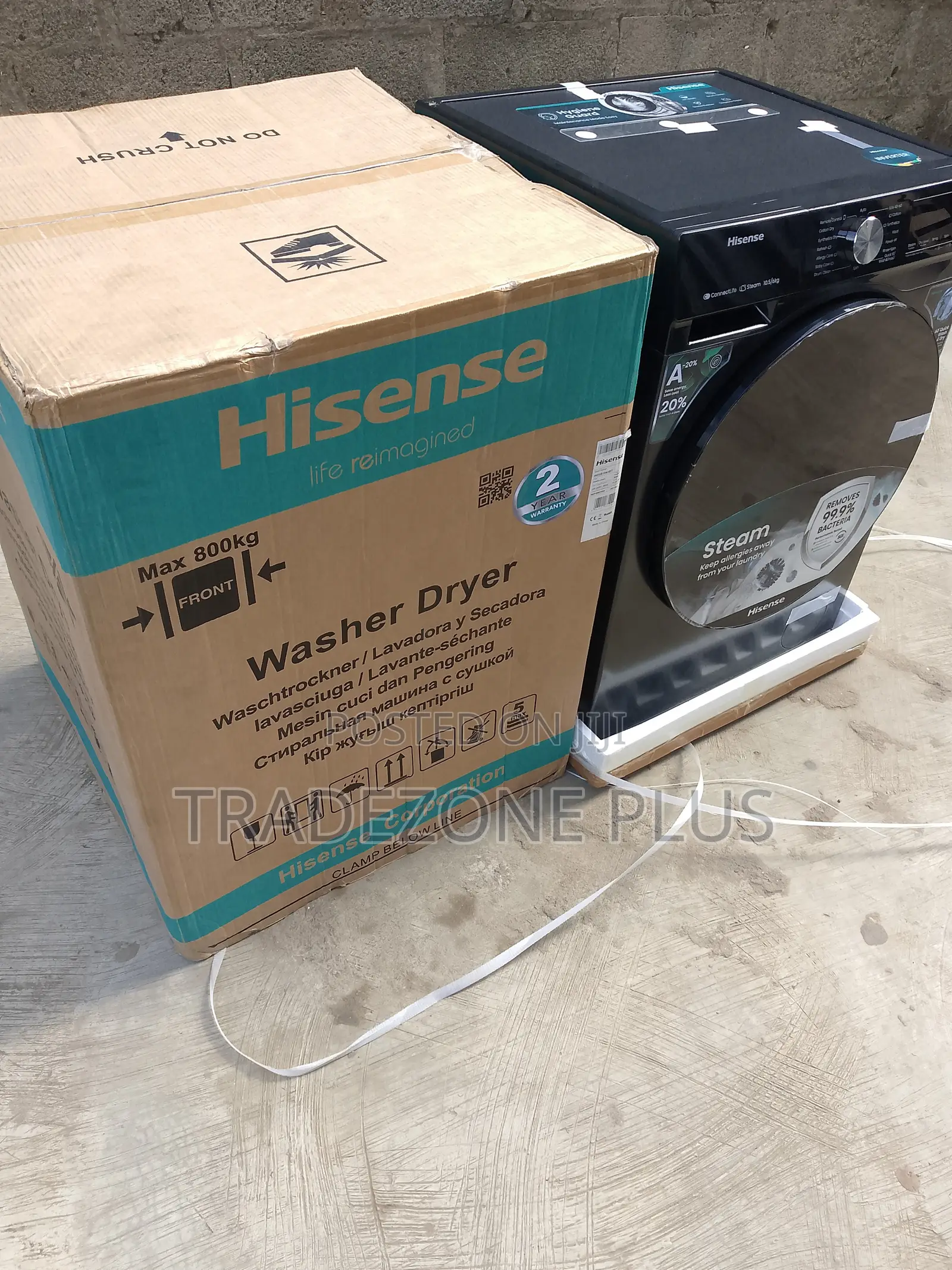 Hisense Inverter Washer Dryer 10.5KG Wash 6KG Dry