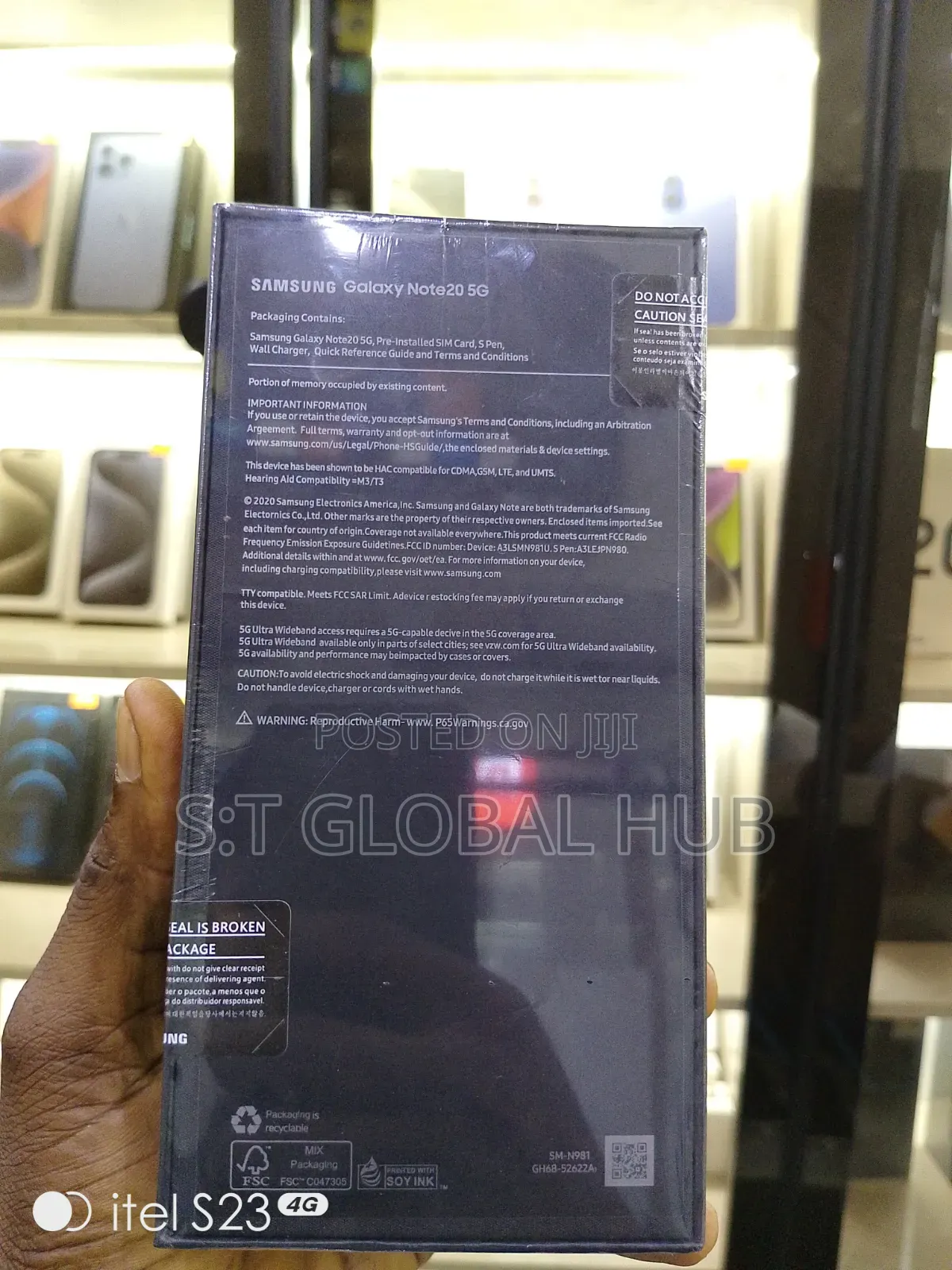 New Samsung Galaxy S20 128 GB Black