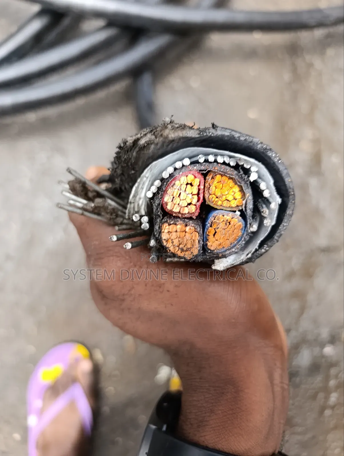 50mm 4core Armoured Cable