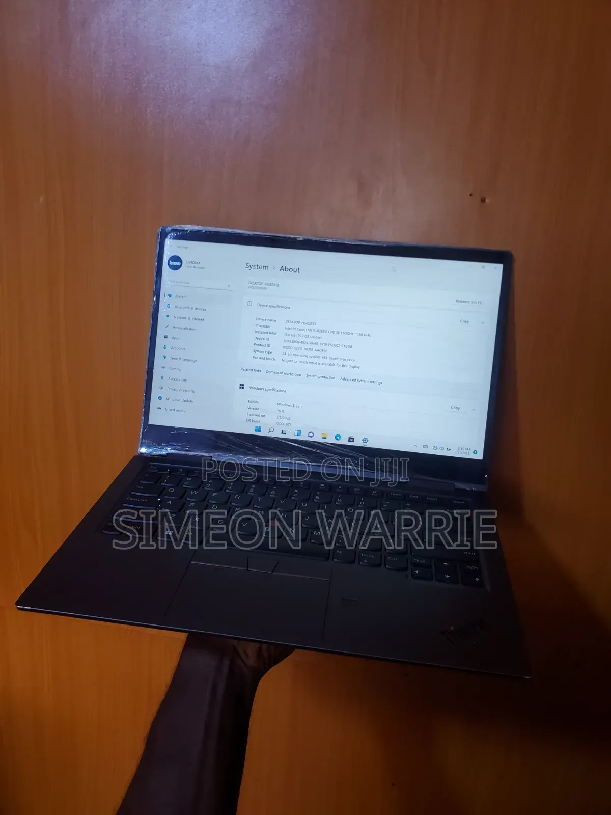 Laptop Lenovo ThinkPad X1 Yoga 16GB Intel Core i5 SSD 256GB