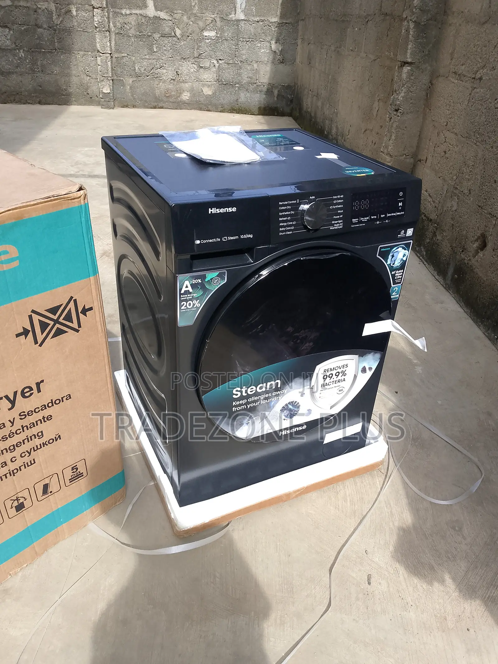 Hisense 10.5KG Family Washer With 6KG Dry Function