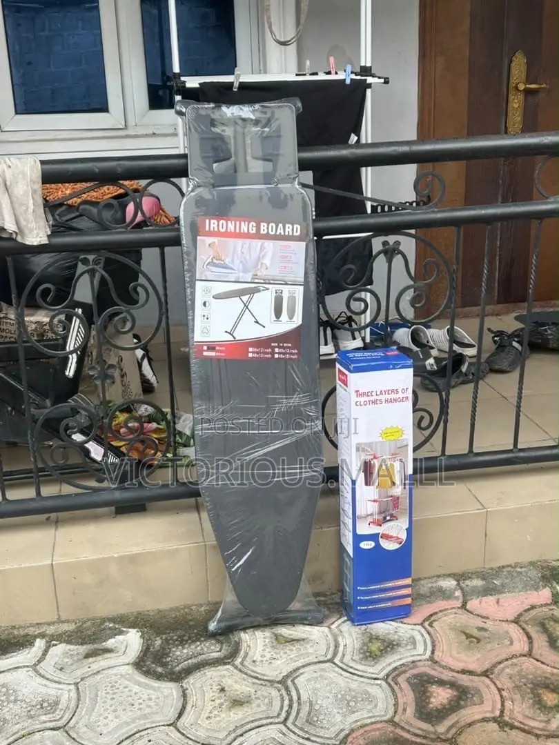 48by15 Foldable Adjustable Ironing Board With Iron Rest( Big Size)