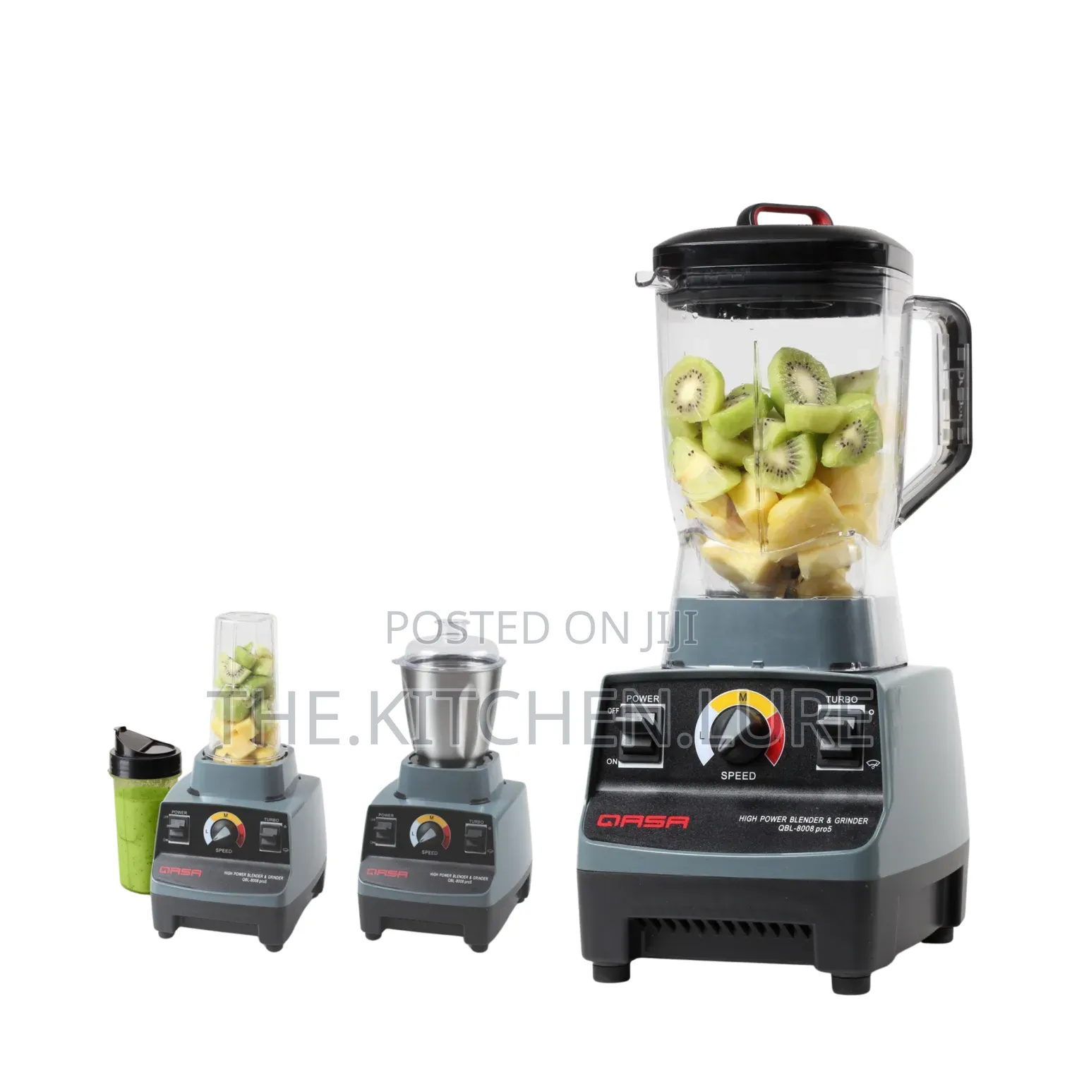 QASA High Power Blender & Grinder With 3 Jars