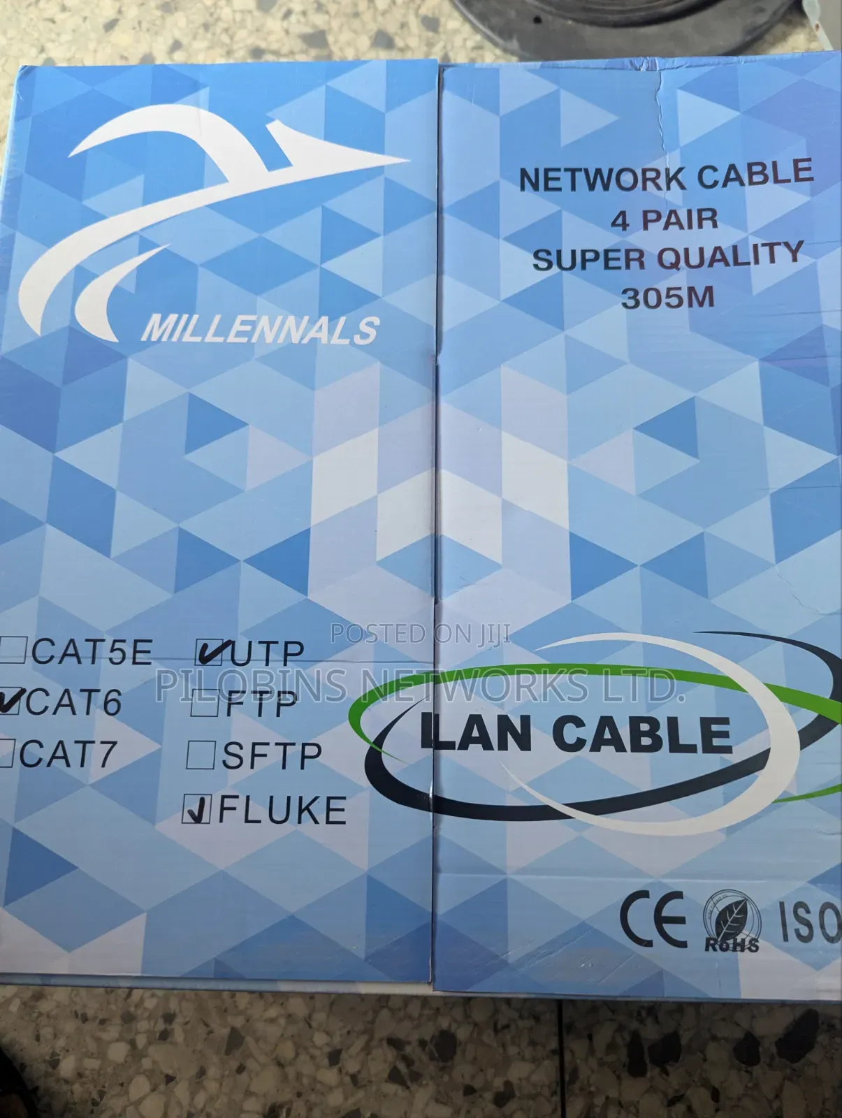 Millennals Cat6 Utp Solid Copper Cable