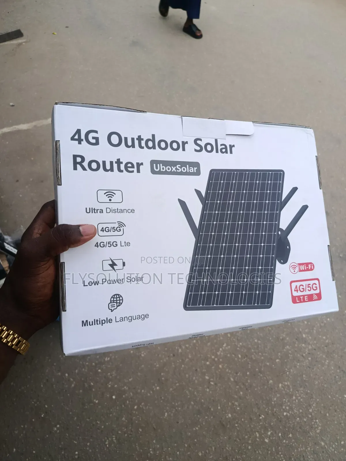 Ubox 4g/5g LTE Wi-Fi Outdoor Solar Router
