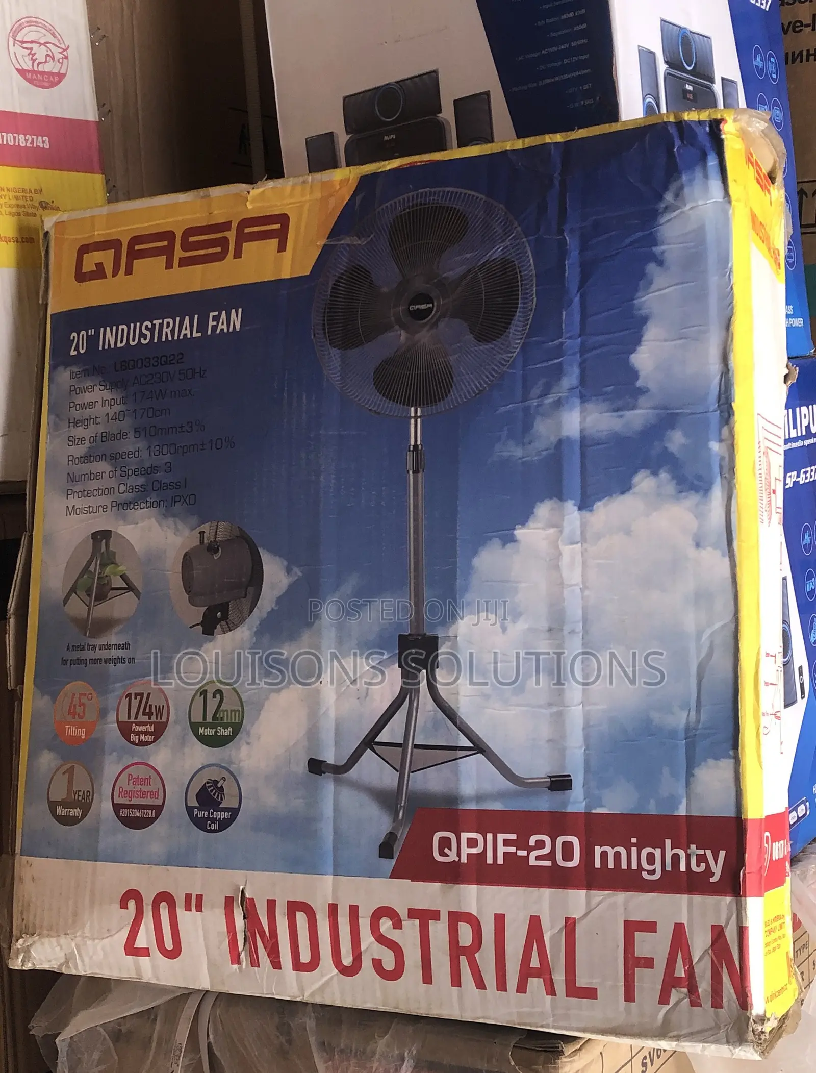 QASA Industrial Standing Fan