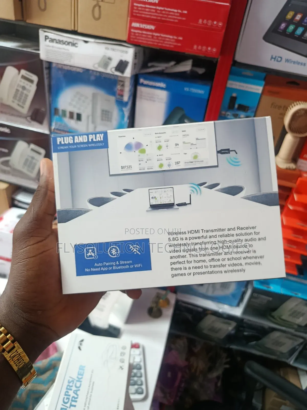 50M Wireless HDMI Extender Kit (Sender and Receiver) 1080P Full HD