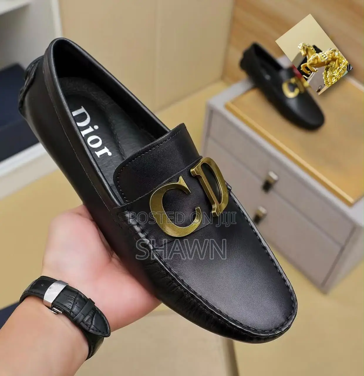 Christian Dior Luxury Leather Loafers