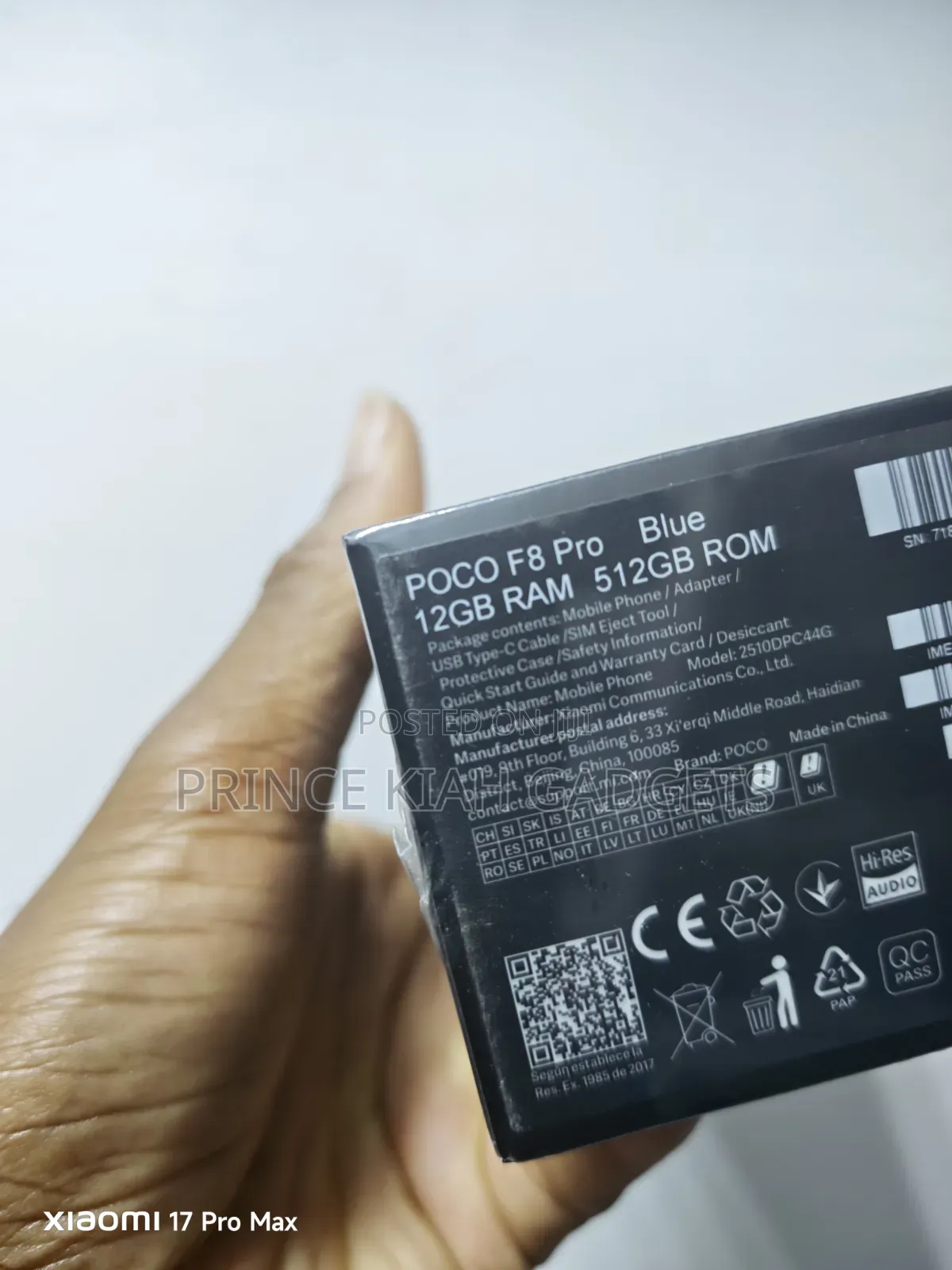 New Xiaomi Poco F8 Pro 512 GB Blue