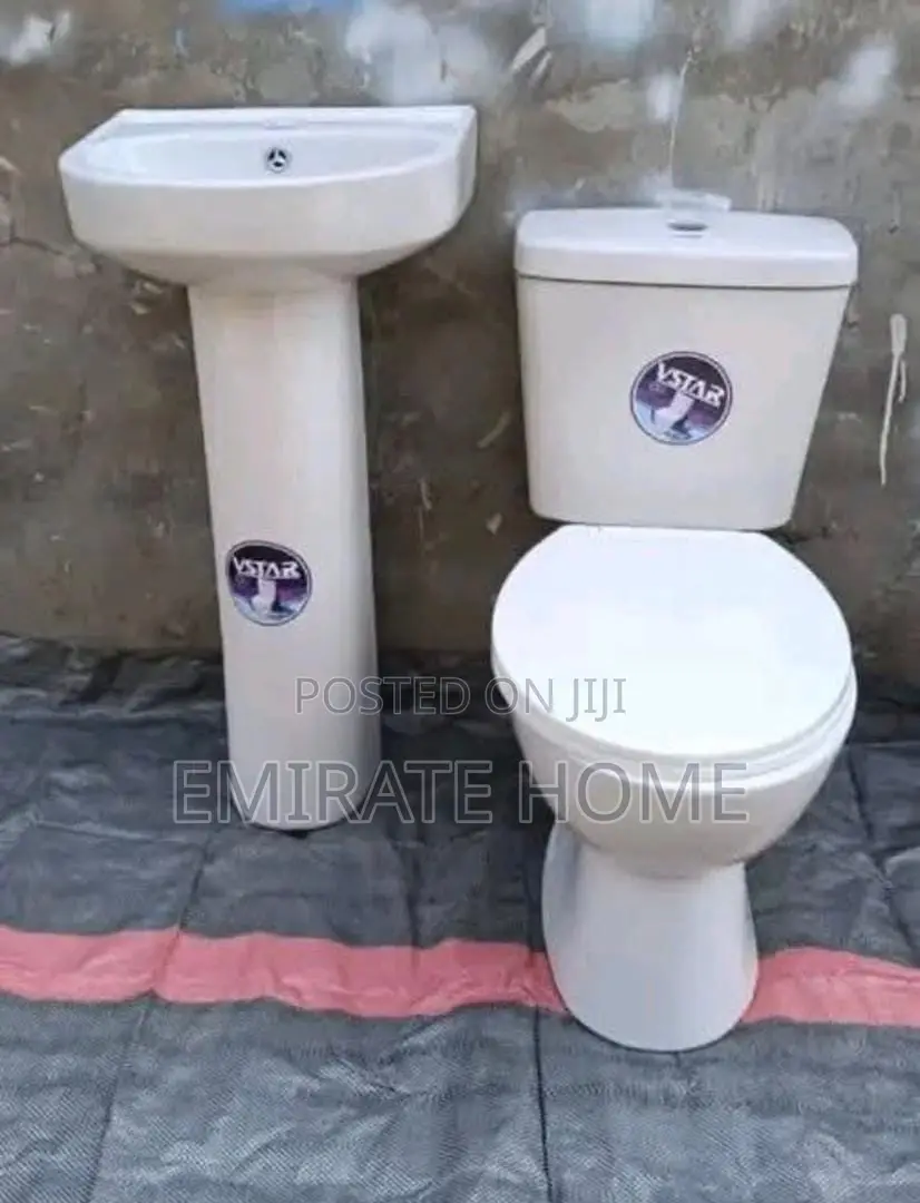 Water Closet With Washing Hand Basin