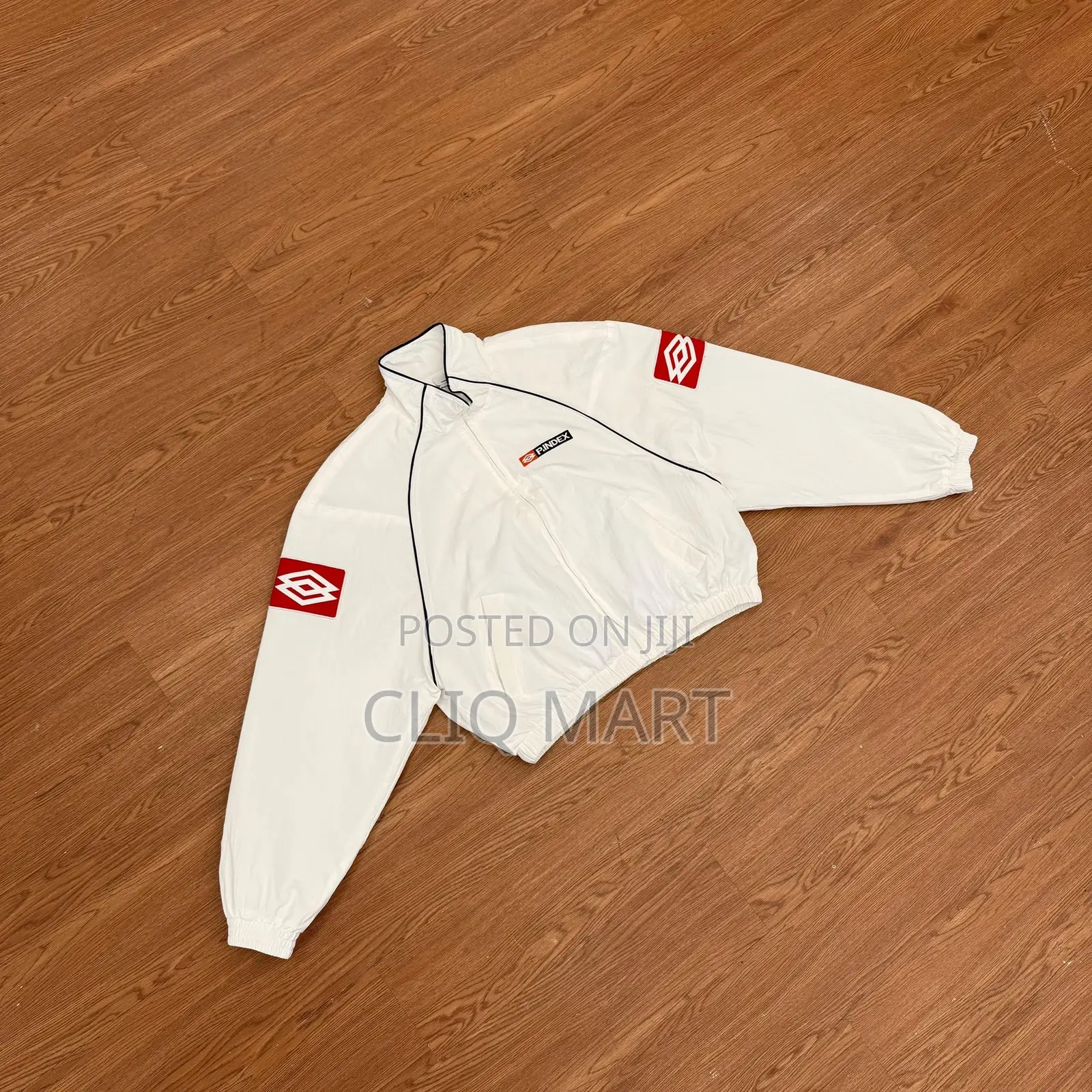 Premium Pindex Track Jacket (Zip-Up Windbreaker) | Black & White