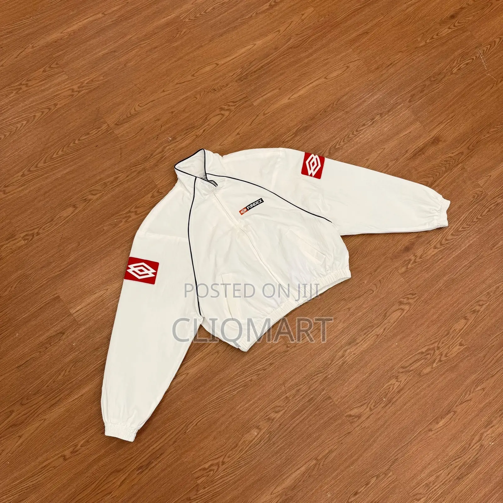 Premium Pindex Track Jacket (Zip-Up Windbreaker) | Black & White