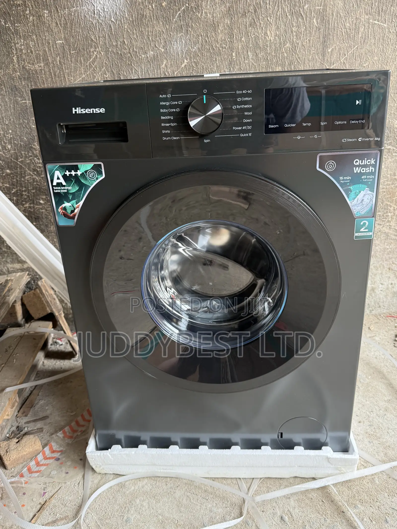 Hisense Wm 6kg Front Load Wash and Spin Automatic