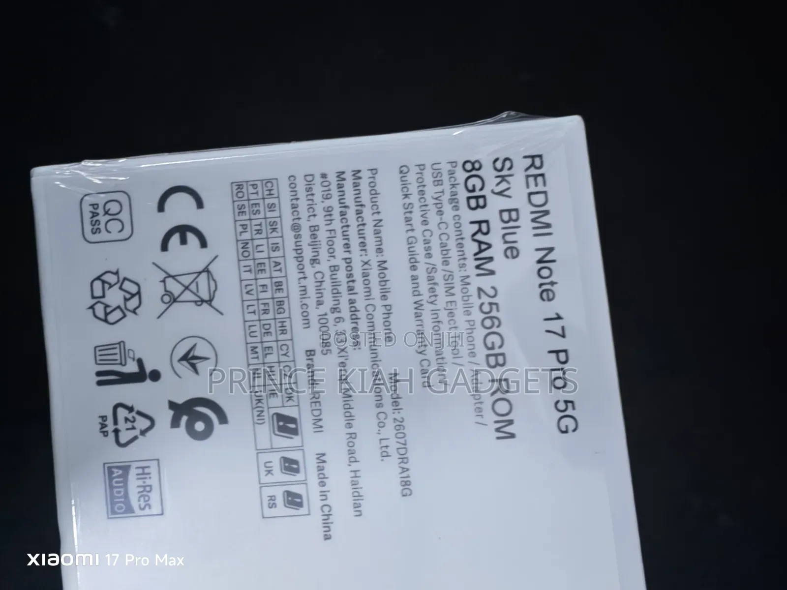 New Xiaomi Redmi Note 17 Pro 256 GB Blue