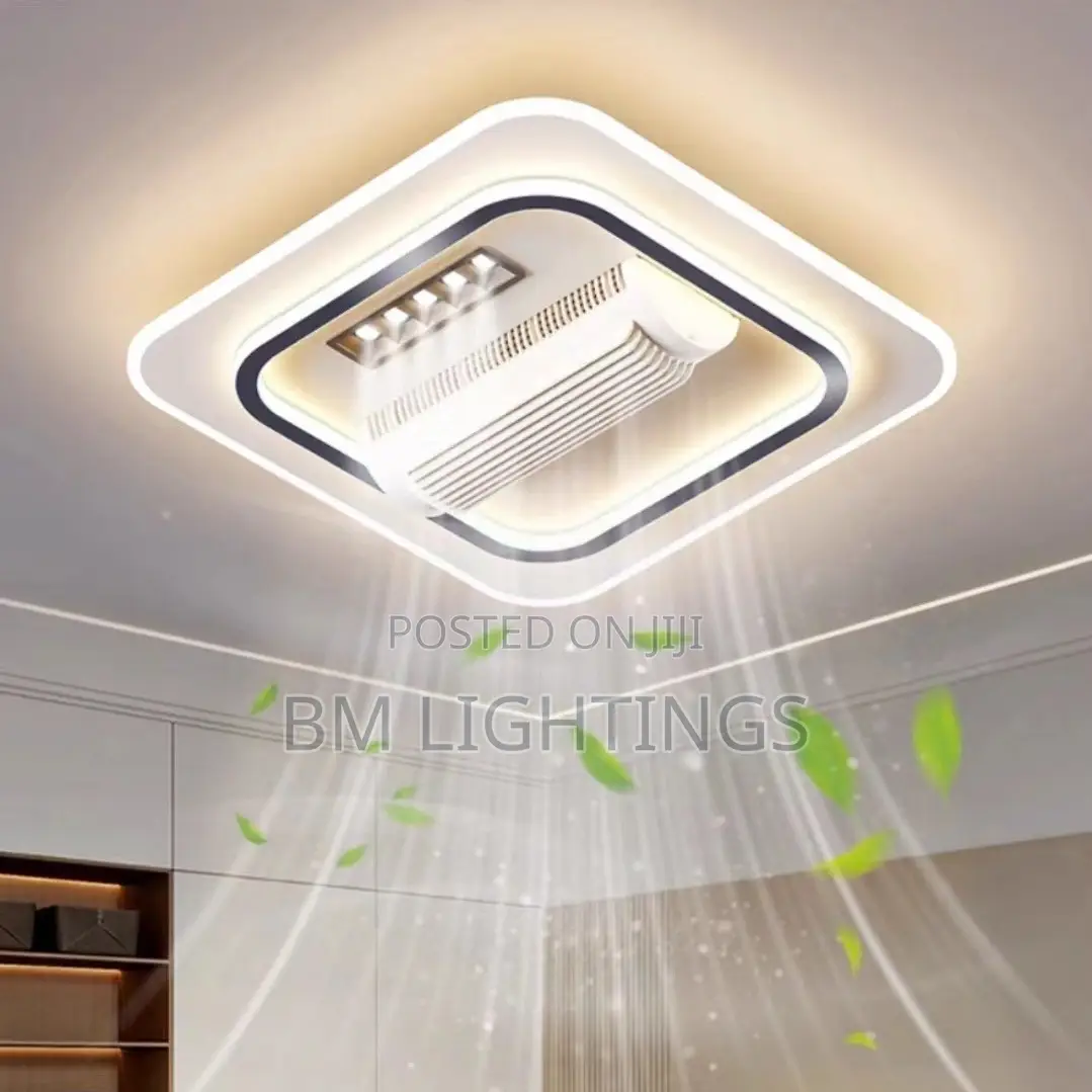 Modern LED Ceiling Light With Bladeless Fan