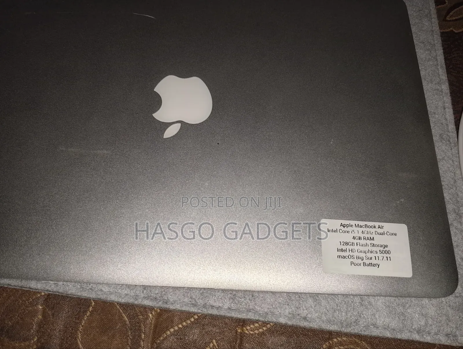 Laptop Apple MacBook 4GB Intel Core i5 SSD 128GB