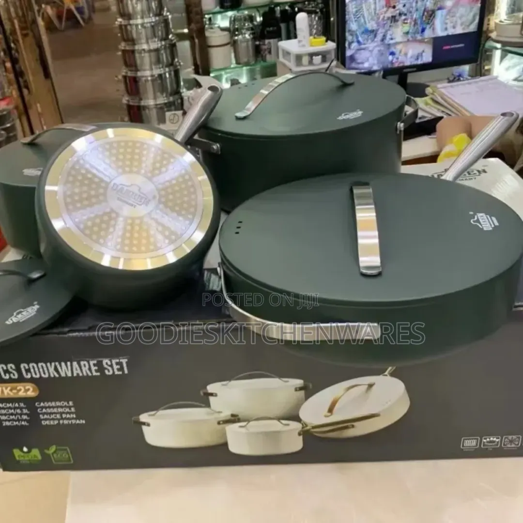 8 PCs Ceramic Cookware Pot Set