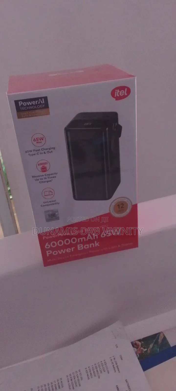 60000mAh 65W Power Bank