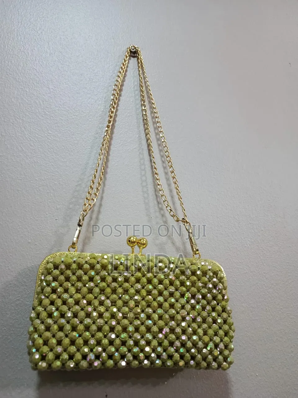 Oliver Green Crystal Beaded Clutch