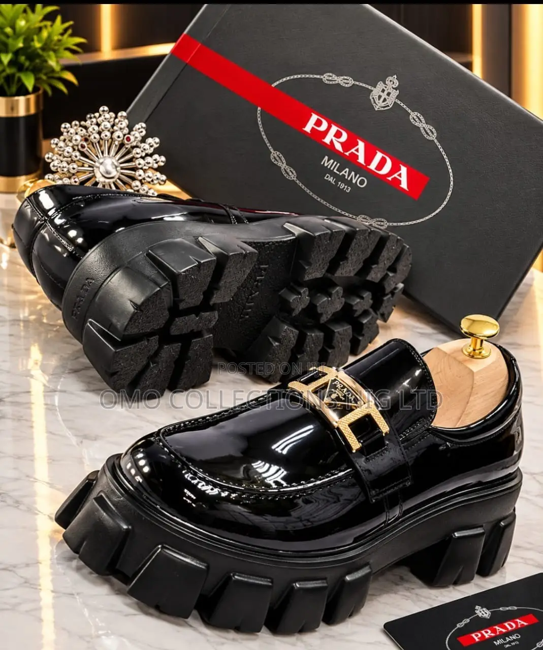 Italian Made Luxury Black Patent Leather Loafers – Fully Boxed